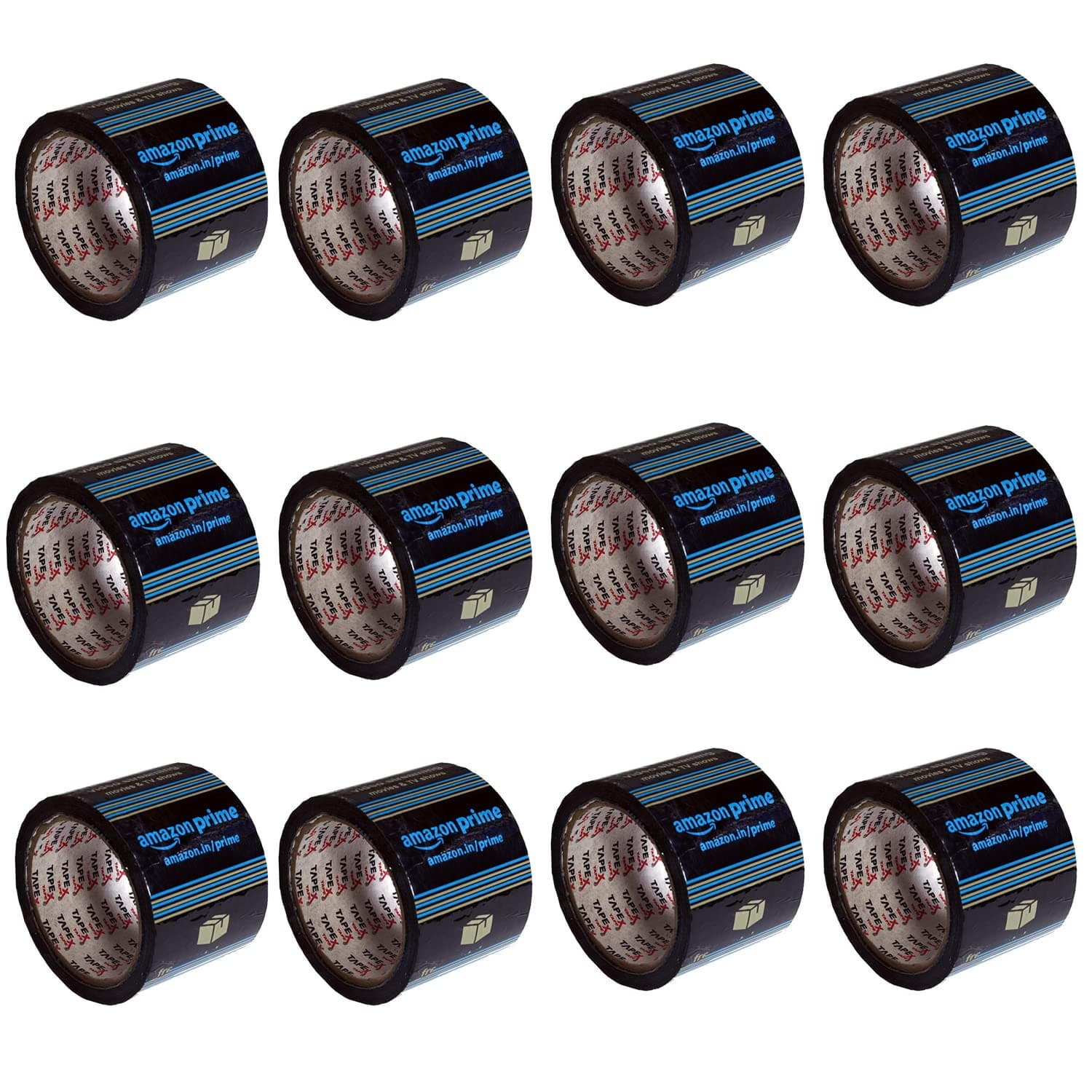 Imperic global Prime Printed Tape Roll For Packing Box Parcel Gift item | Packing tape Use For Home Office Shop Multipurpose Eassy To Use (3 Inch X 65 M) (Pack Of 12)