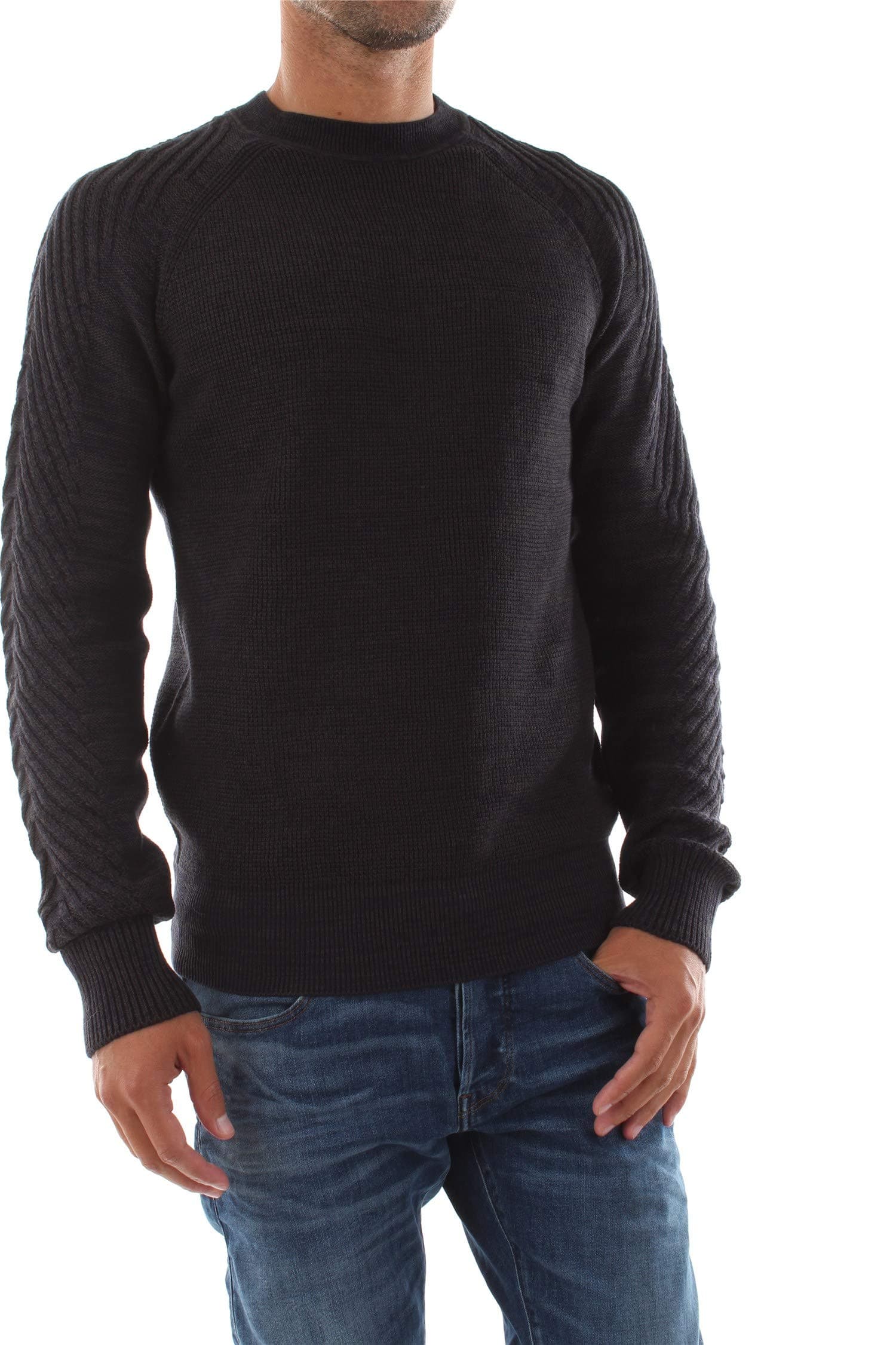 G-STAR RAW Men's Muzaki Jumper, Black (Dk Saru Blue/Asfalt 6299-a932))