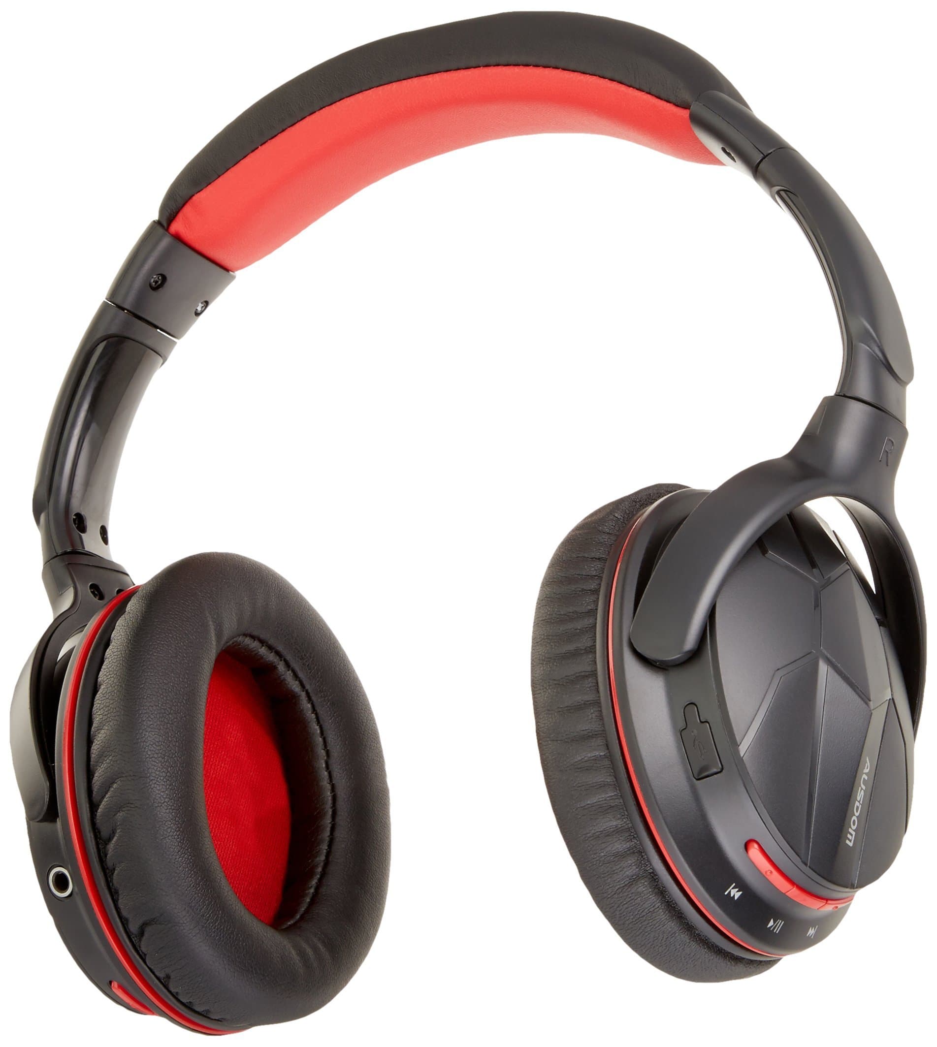 Ausdom M04S-B Bluetooth Headphones for All Smartphones, Tablets, PC, Mac and Laptops - Retail Packaging - Black