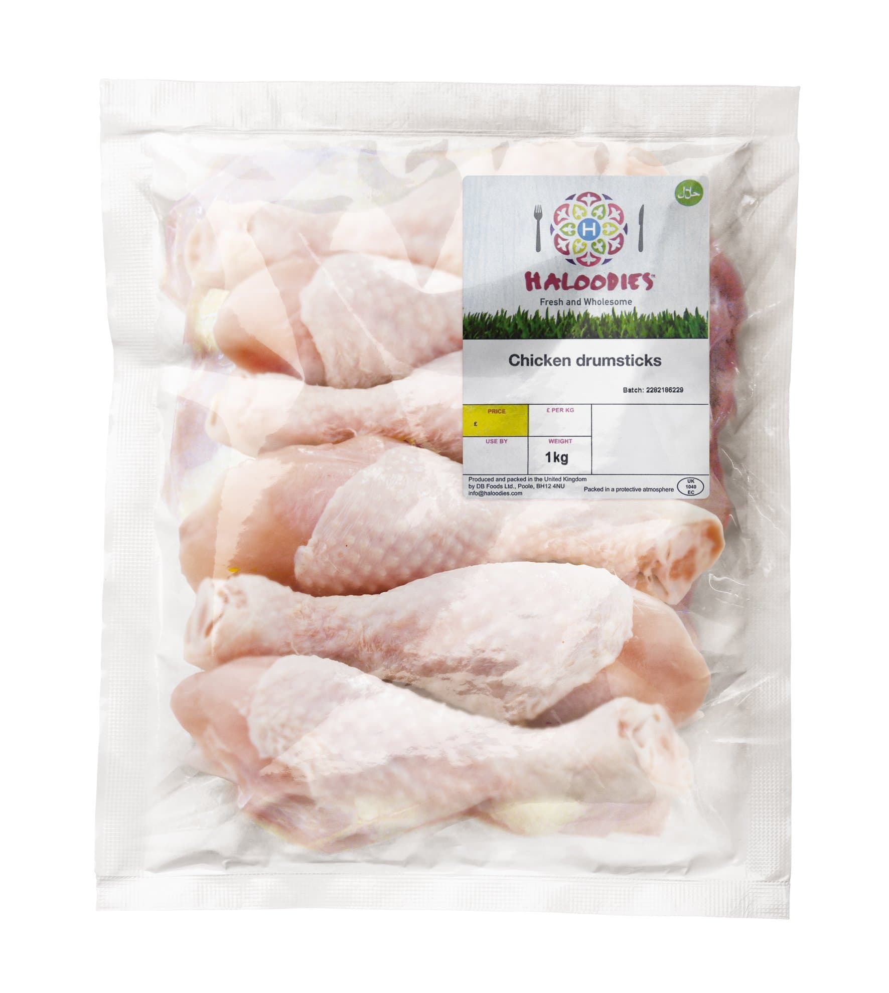 HALOODIES Halal Chicken Drumsticks, 1 kg