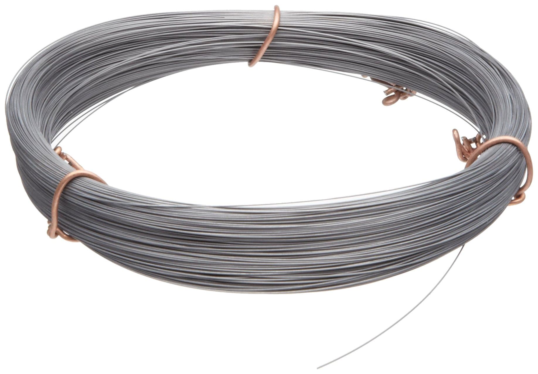 High Carbon Steel Wire, #2B (Smooth) Finish, Full Hard Temper, ASTM A228, 0.026" Diameter, 138' Length, Precision Tolerance