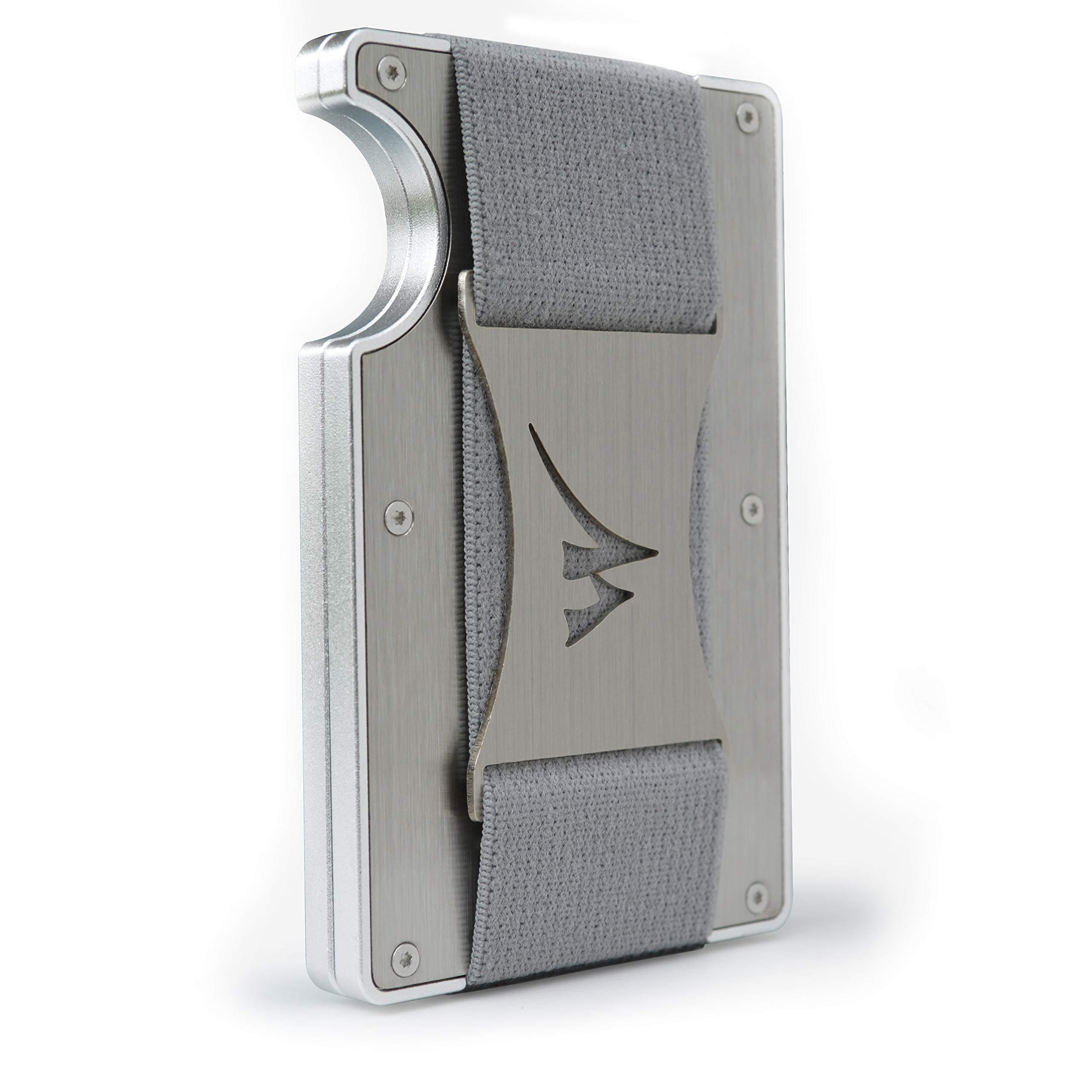 Minimalist Money Clip Wallet, Stainless Steel & Aluminum RFID Blocking Front Pocket Slim Credit Card Holder by Martrams