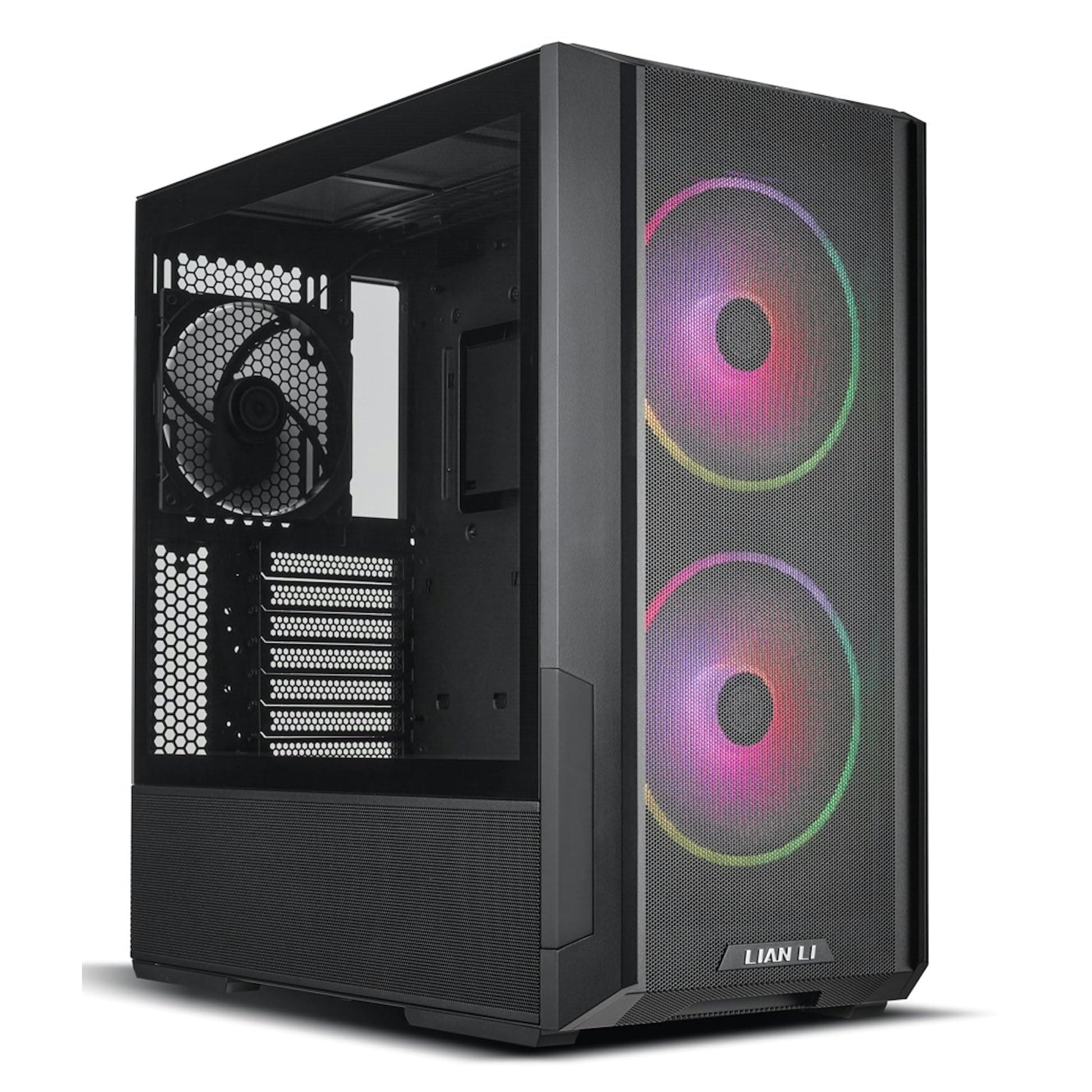 Lancool 216 RGB Mid-Tower Alloy Steel Computer Case/Gaming Cabinet - Black | Support E-ATX/ATX/Micro-ATX/Mini-ITX | Pre-Installed 3 Front and Rear Fans - G99.LAN216RX.in