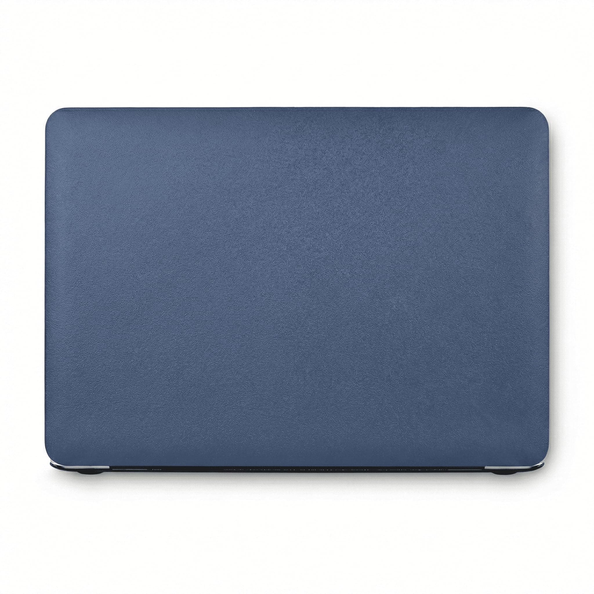 KECC Compatible with MacBook Pro 16 inch Case 2020 2019 Release A2141 with Touch Bar Protective Italian Leather Hard Shell Case, Navy Blue Leather