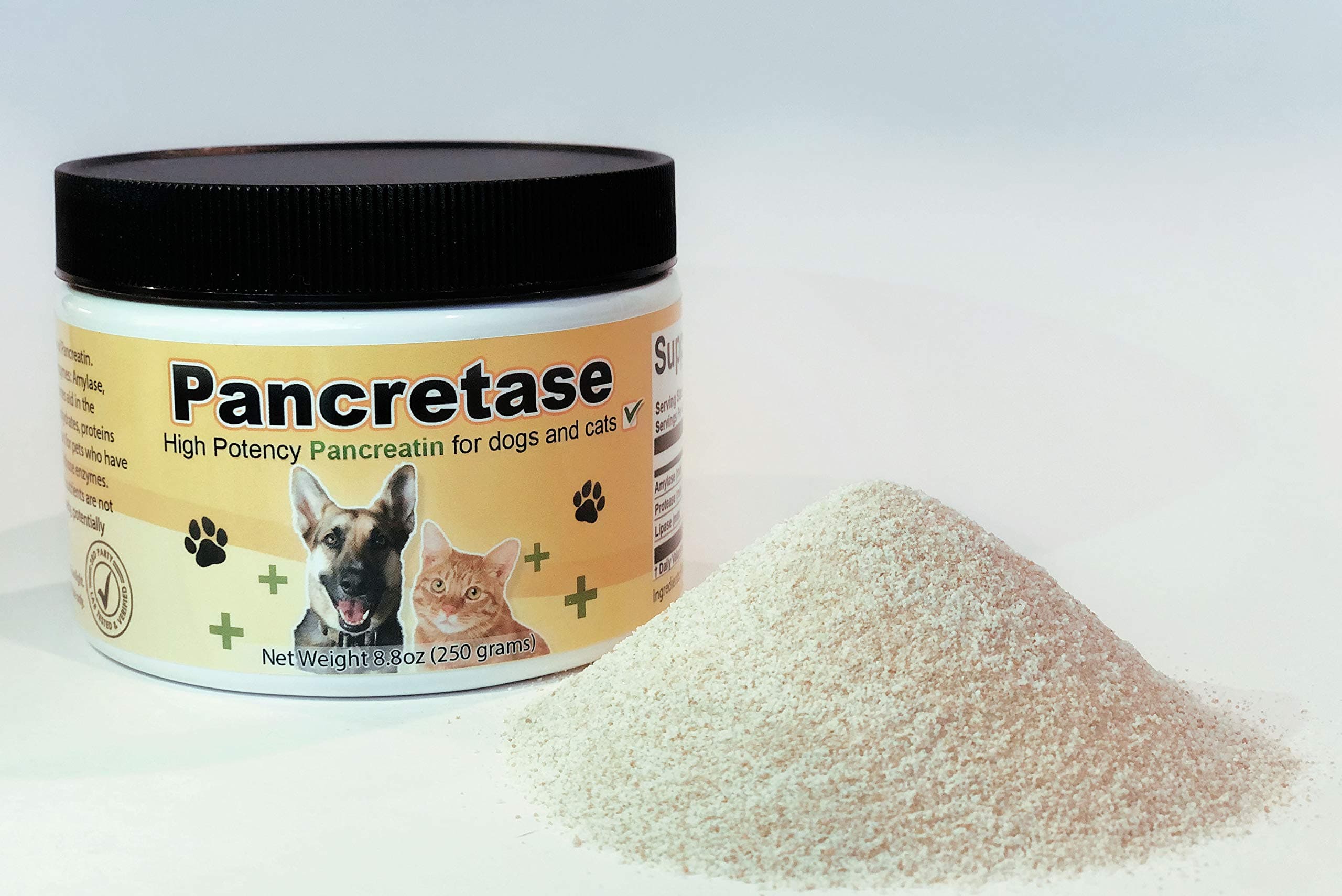 CK Formulations | Pancretase Digestive Enzymes | 10x Pancreatin | Pancreatin for Dogs and Cats | Pancreatic Enzyme | Great for Pets with EPI