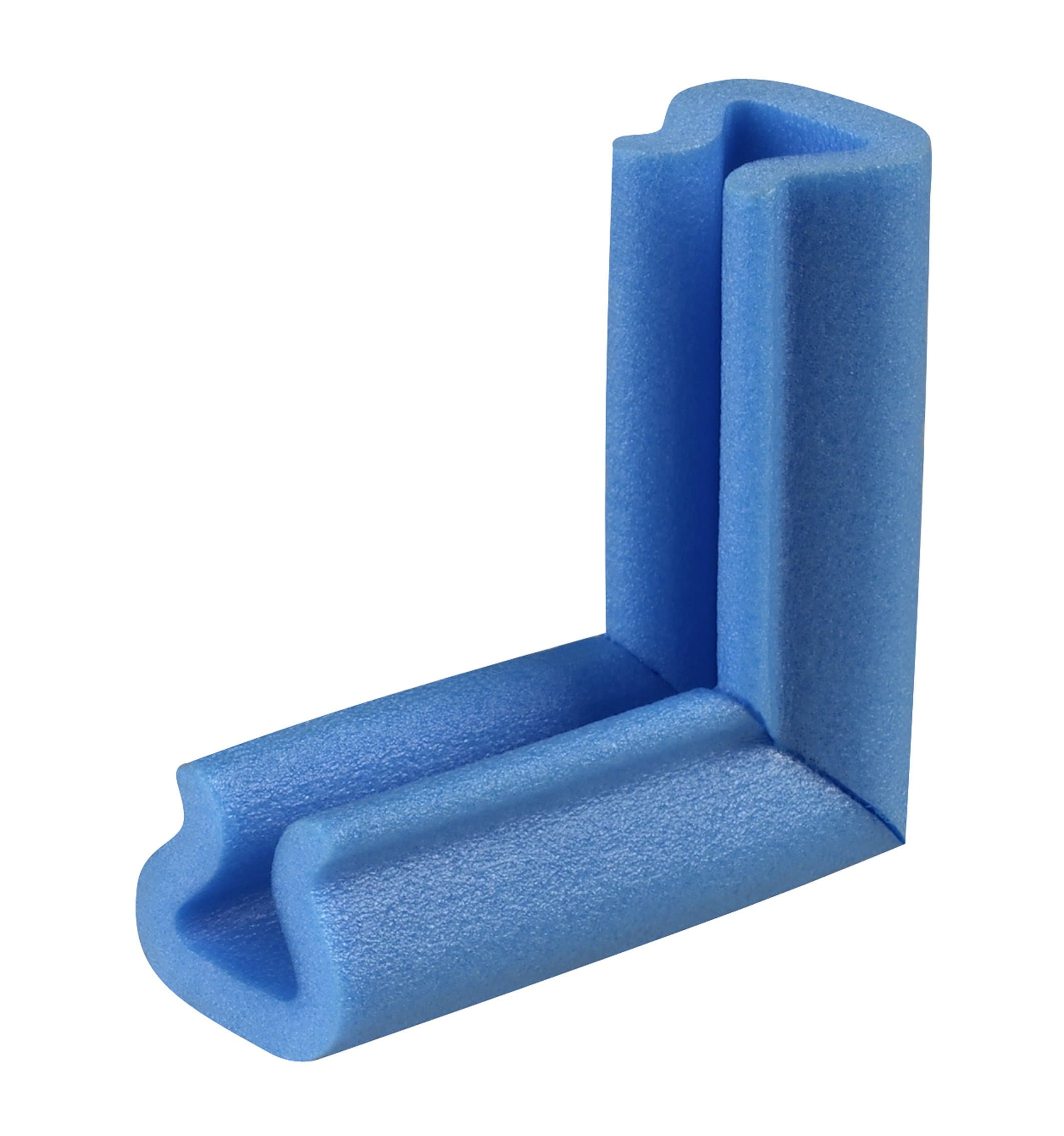 Richel® 20-Piece Blue Polyethylene Foam Plastic Corners, 15-25 mm, Protects Tables, Pictures, Multi-Purpose