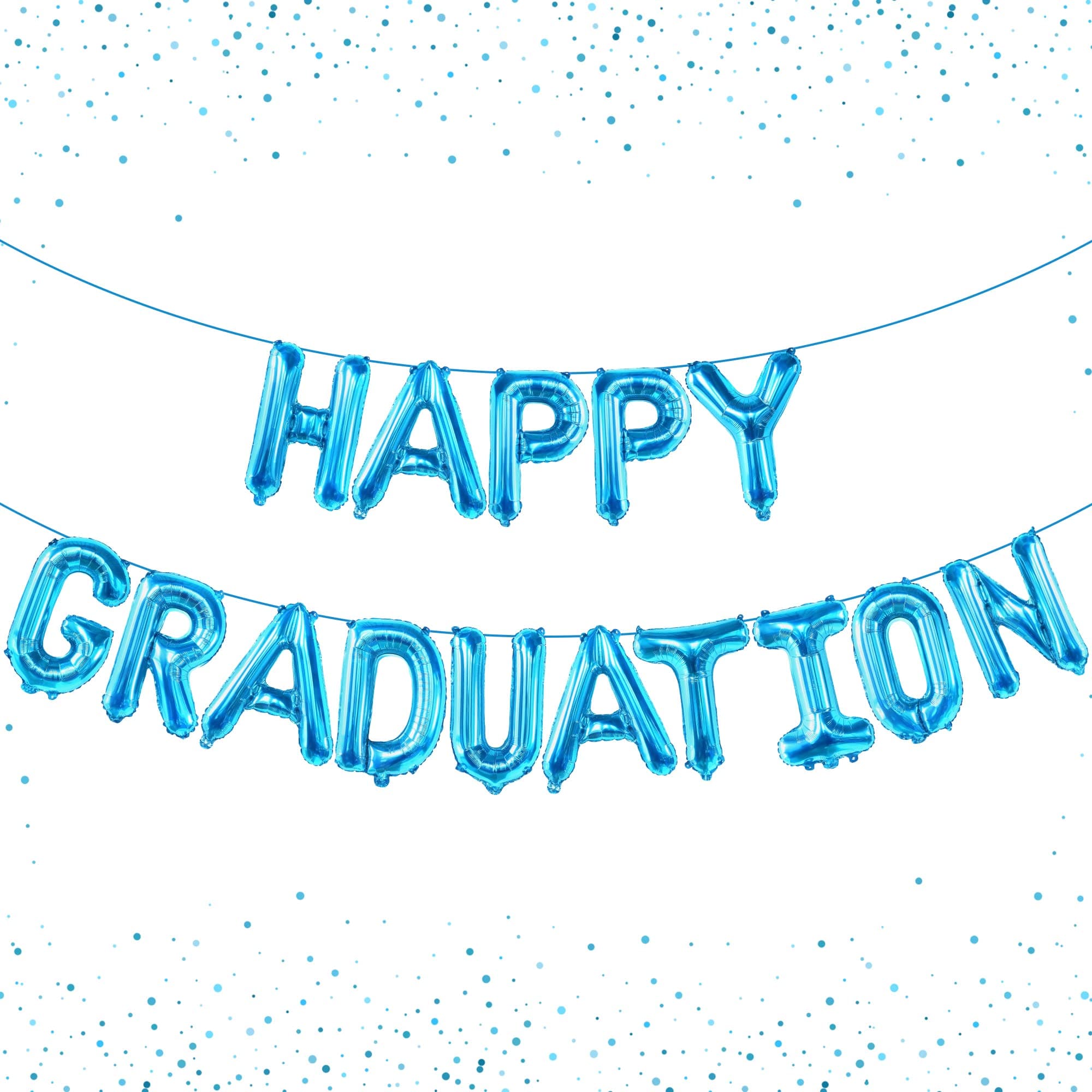 Happy Graduation Balloons Banner - 16 Inch | Happy Graduation Banner for Gold Graduation Party Decorations 2022 | Congrats Grad Banner for Gold Graduation Decorations 2022 | Congratulations Banner
