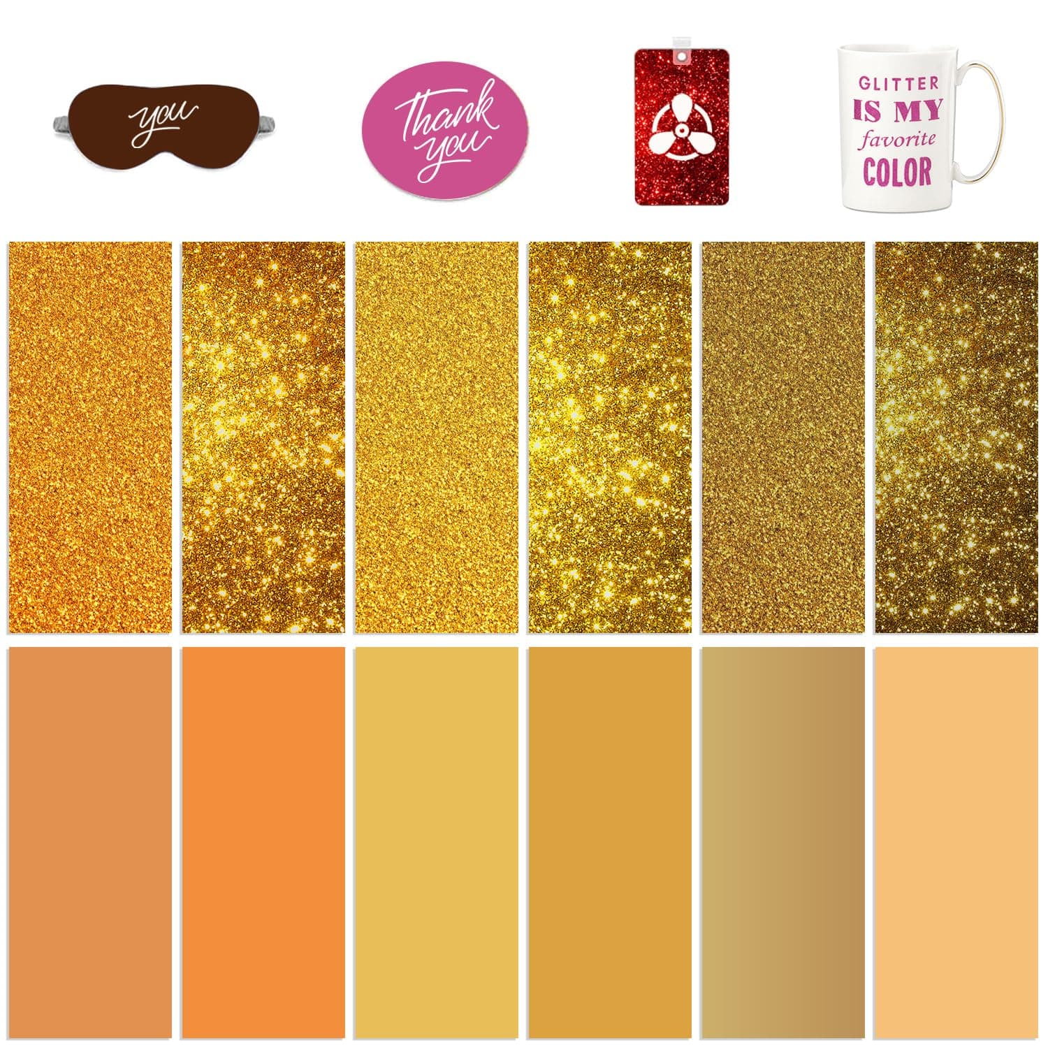 Transfer Ink Sheets for Heat Press Machine, Solid Color Transfer Paper Sublimation for Cricut Mug Press,4.5"x12" Glitter Pre-Inked Sublimation Paper for T-Shirts Cup Coasters Mug