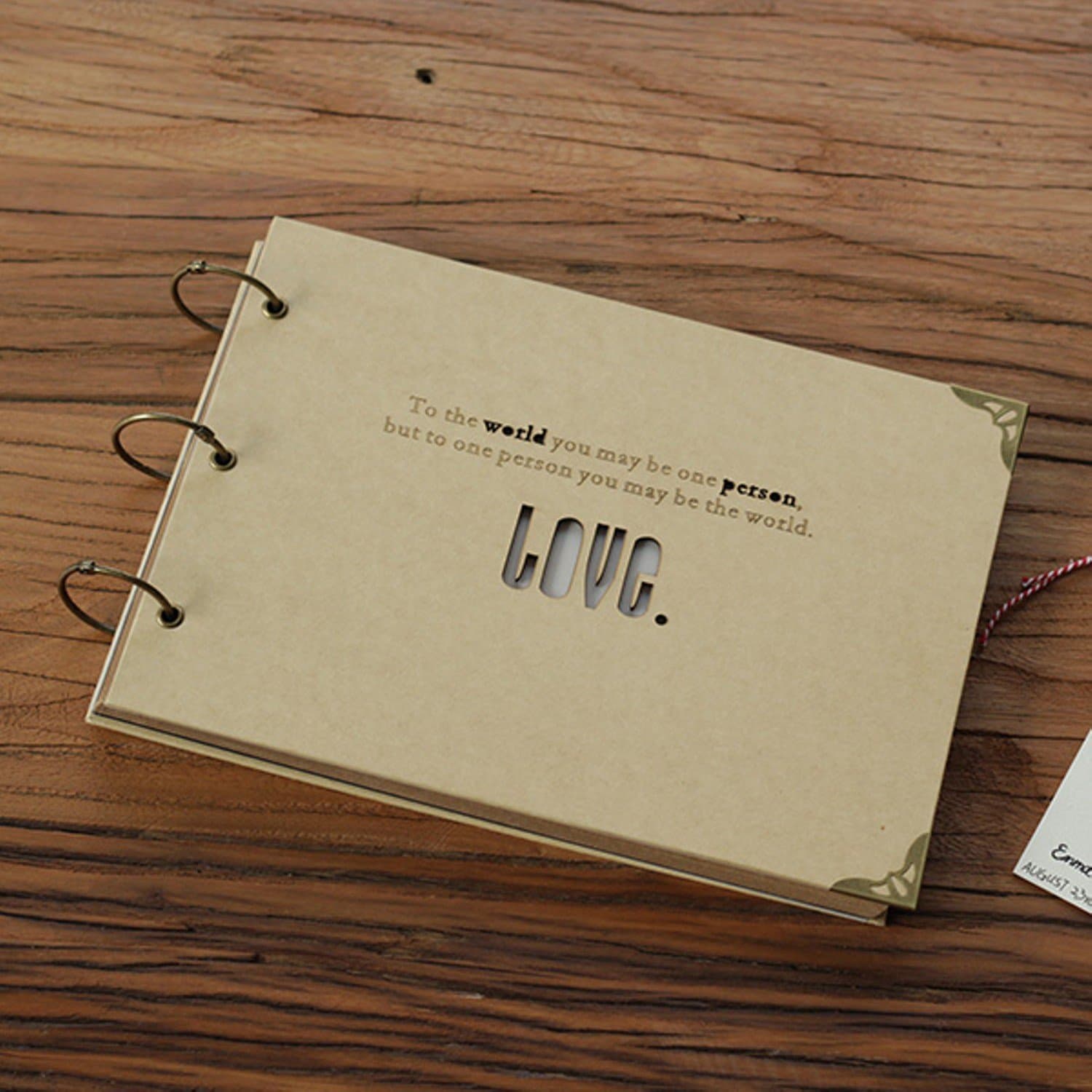 Diy Love Album Manual Paste Cardboard Kraft Paper Scrapbooking Homemade Gift Handmade Baby Photo