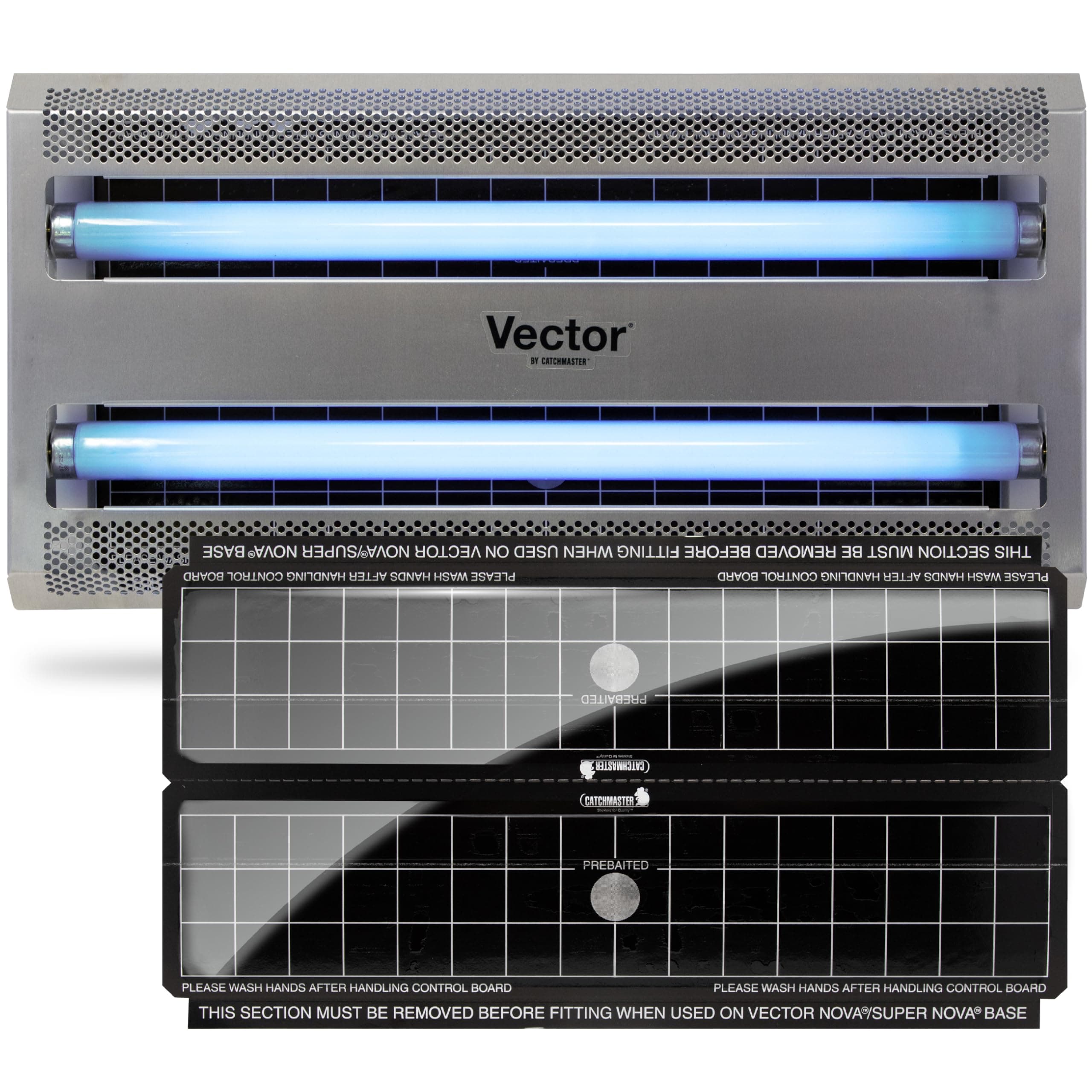 Pro Series Flying Insect Light Trap Vector 30 - Electric UV Lamp Bug Glue Sticky Adhesive Board Ready to Use Indoors, Simple, Safe, Clean, Silent & Non-Toxic w/Shatterproof Bulbs