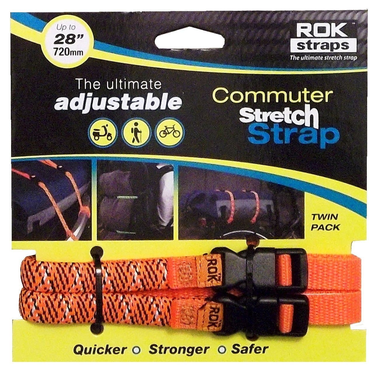 Commuter Reflective Adjustable Straps - Orange