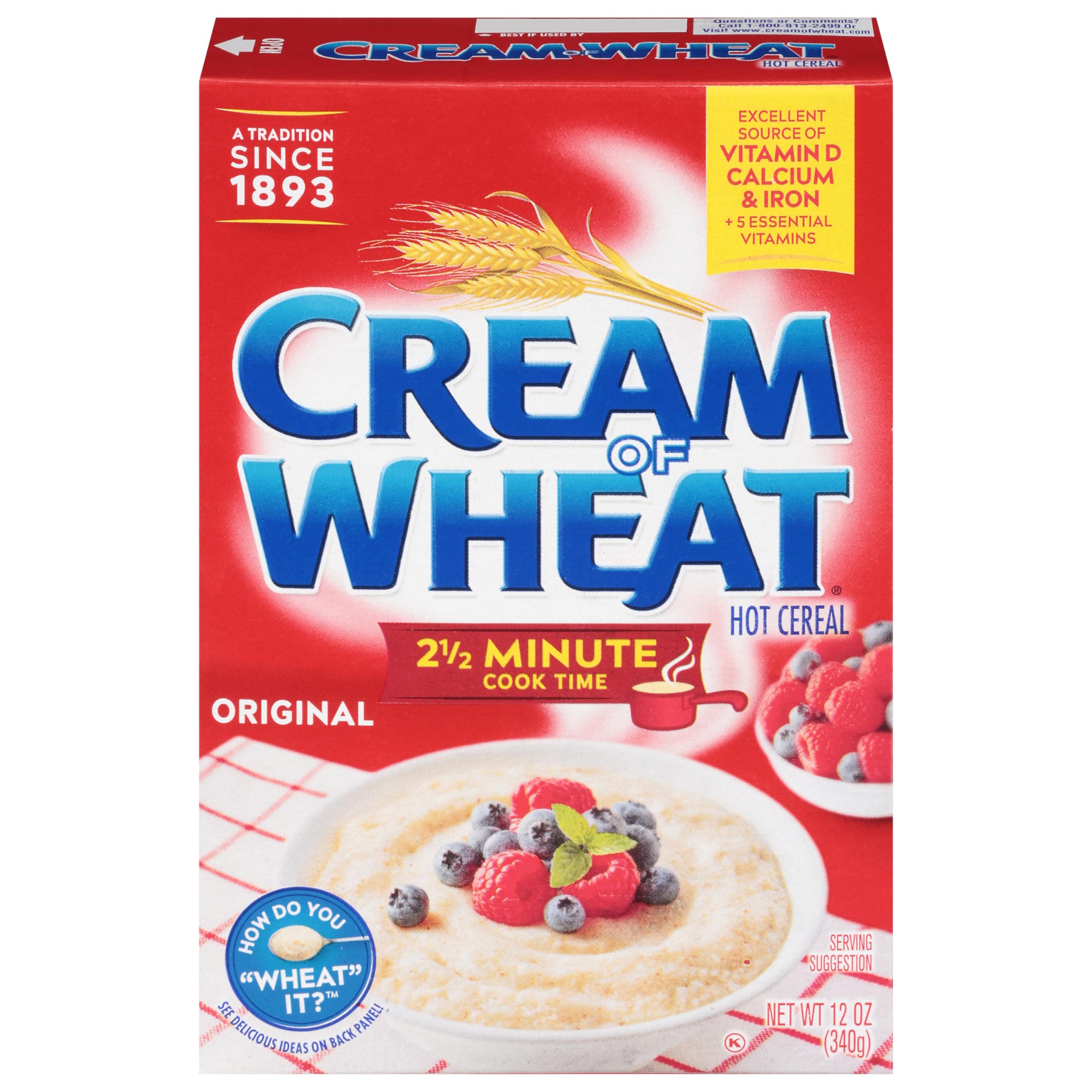 Original Stove Top Hot Cereal, 2 1/2 Minute Cook Time, 12 Ounce