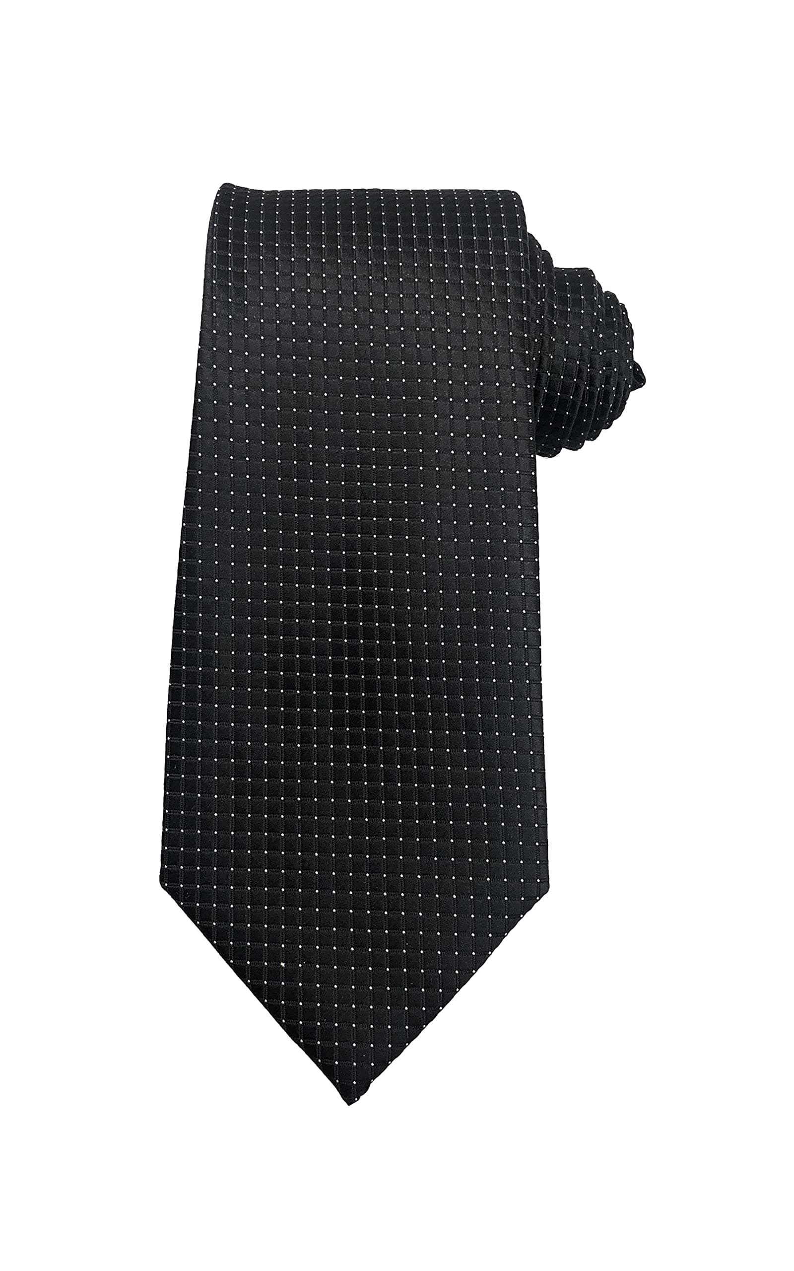 WehugMen's Classic Solid Tie Silk Woven Necktie Jacquard Neck Ties For Men