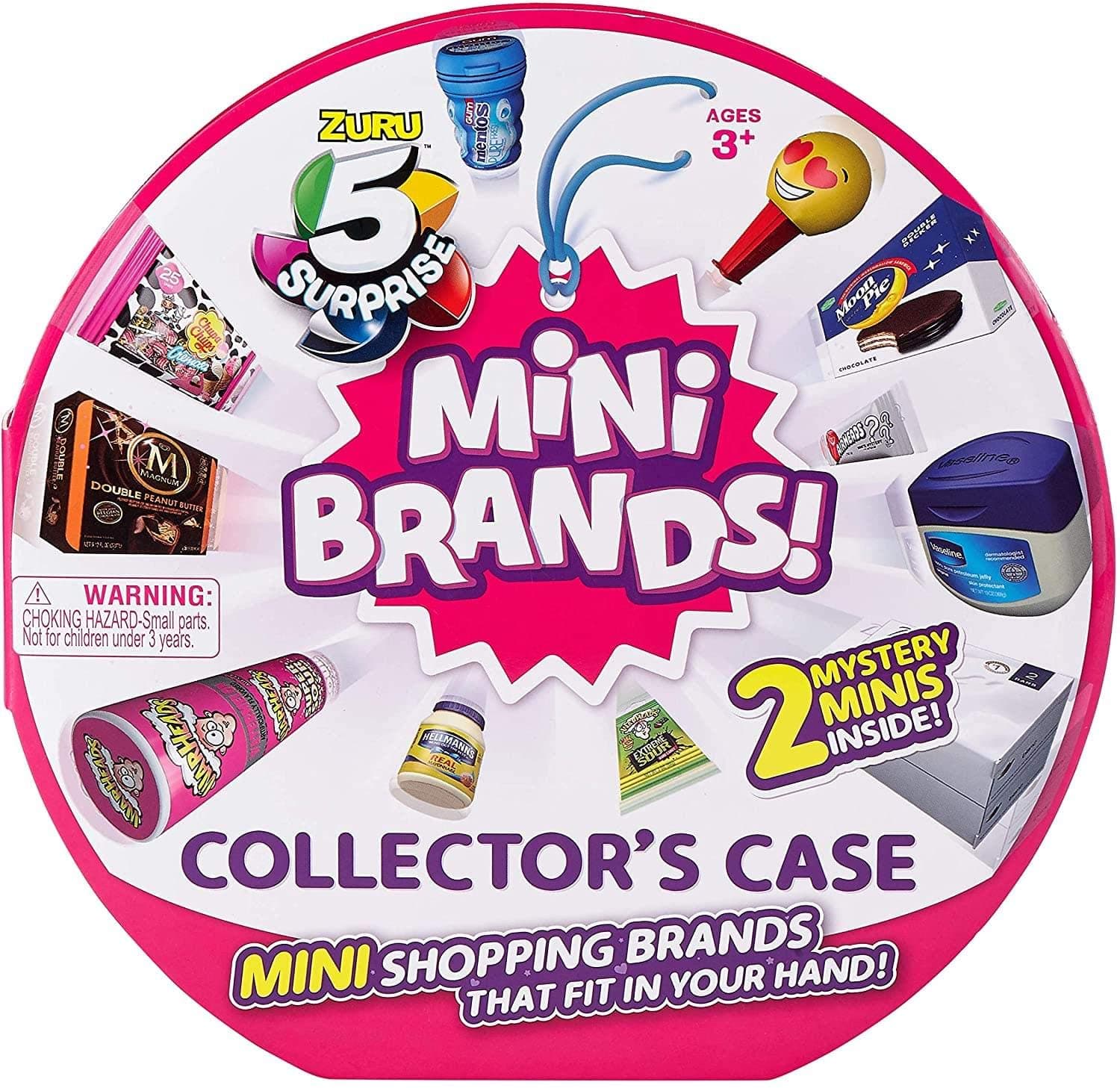 Kid Plastic Mini Brands Collectors Case By Zuru (Includes 2 Mini Toys) Rectangular