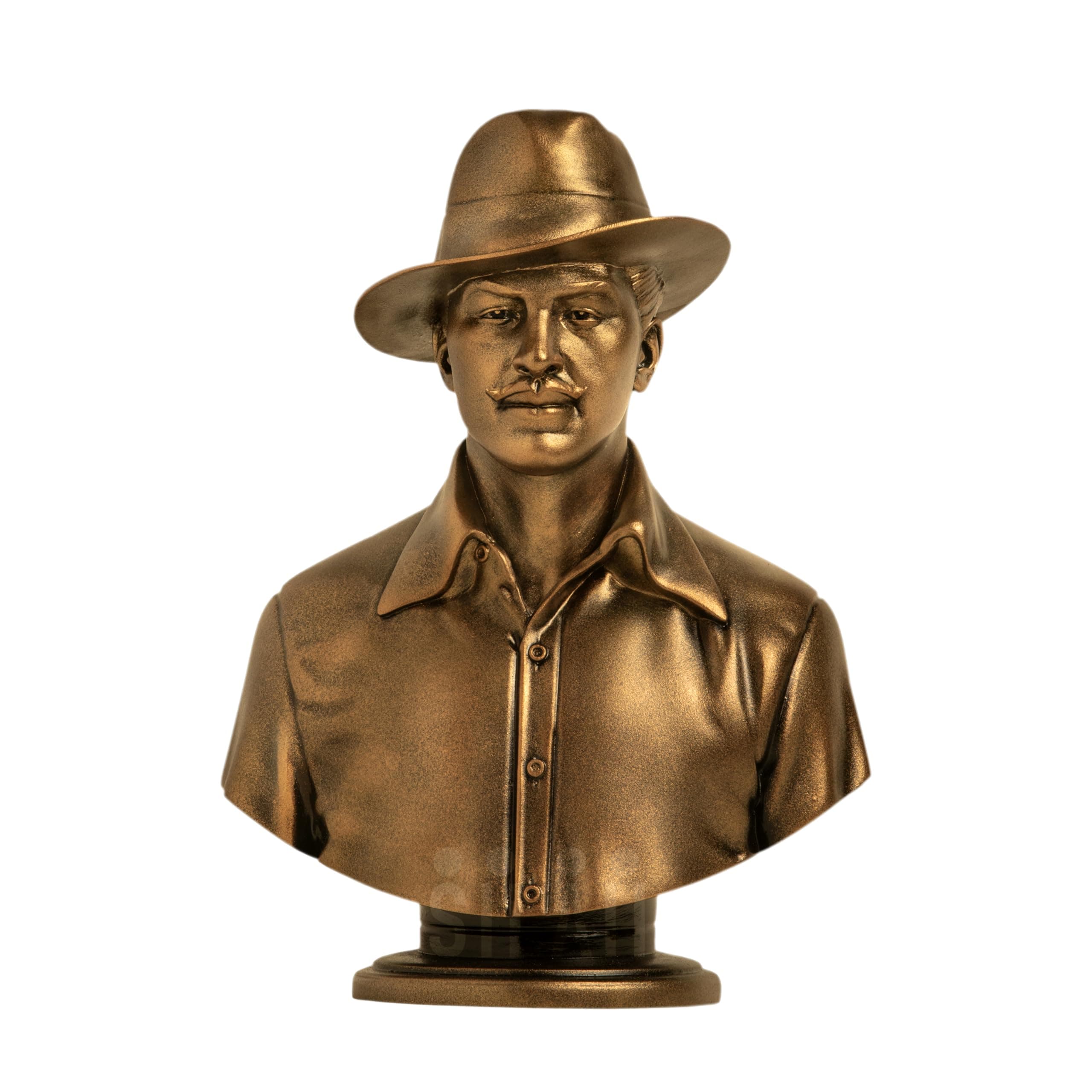 - SILAII Bhagat Singh Bust Sculpture (Antique Bronze, 5 Inch)