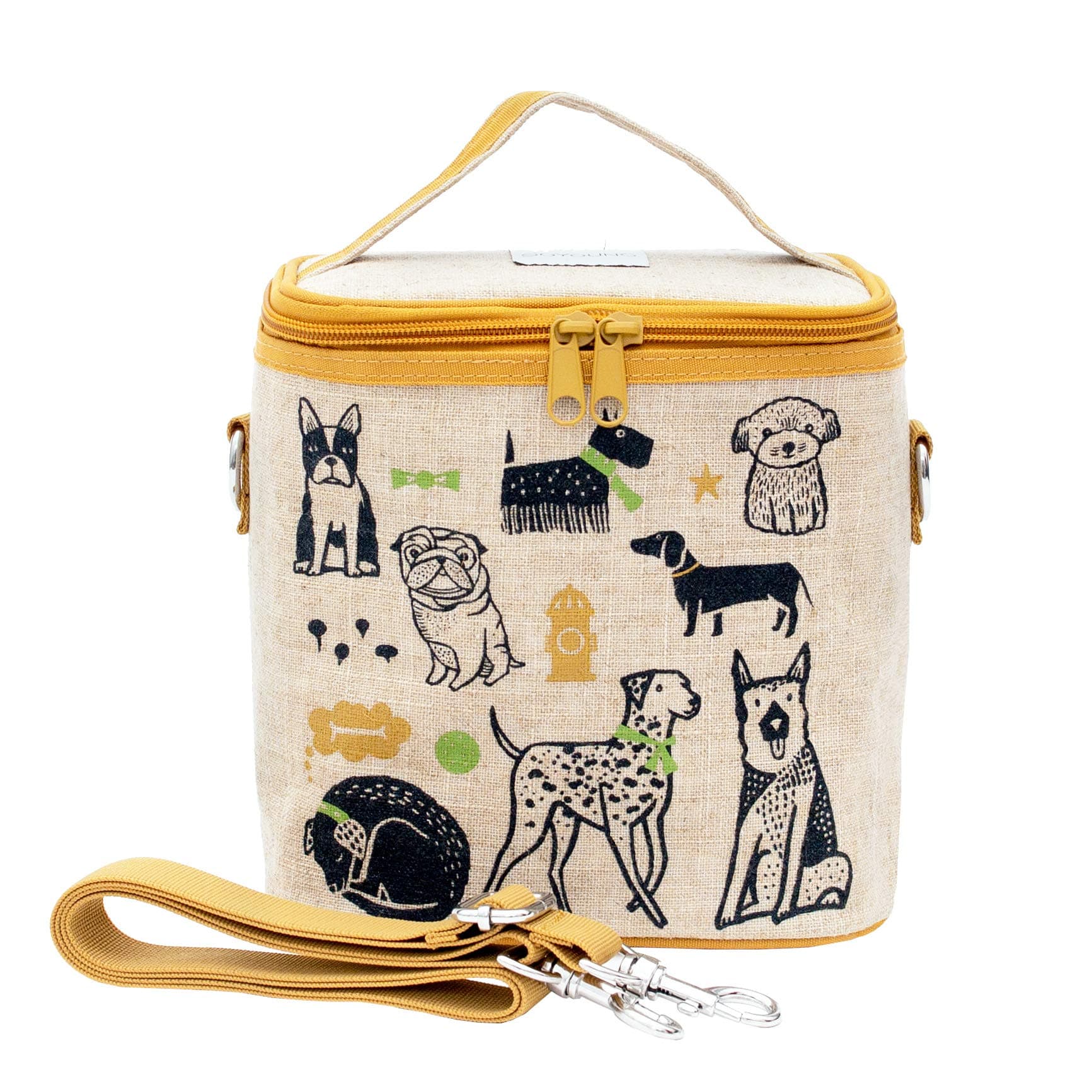 SoYoungSmall Cooler Bag - Lunch - Raw Linen, Eco-Friendly and Easy to Clean - Wee Gallery Pups