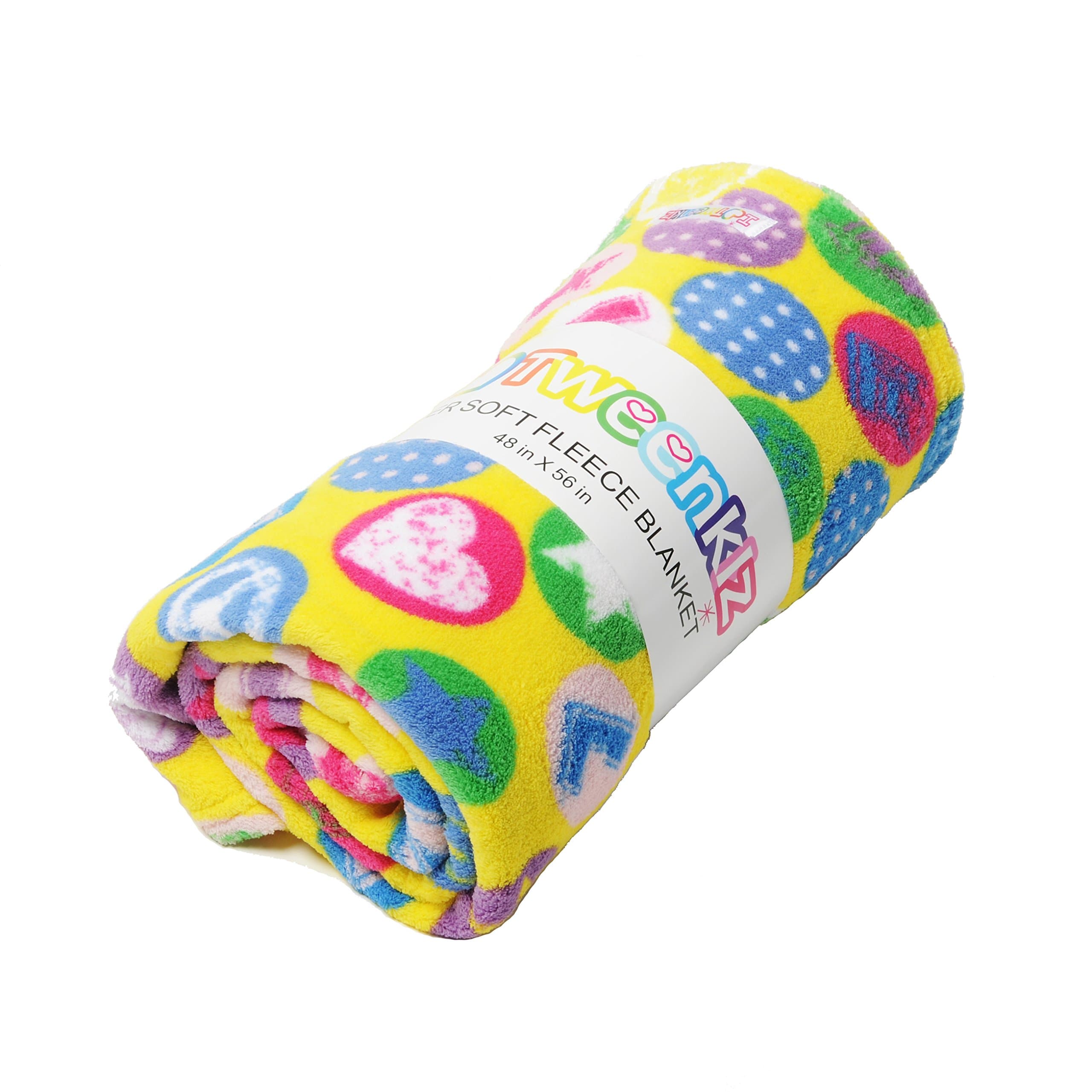 Tweenklz "Love Stamp" Coral Fleece Throw Blanket