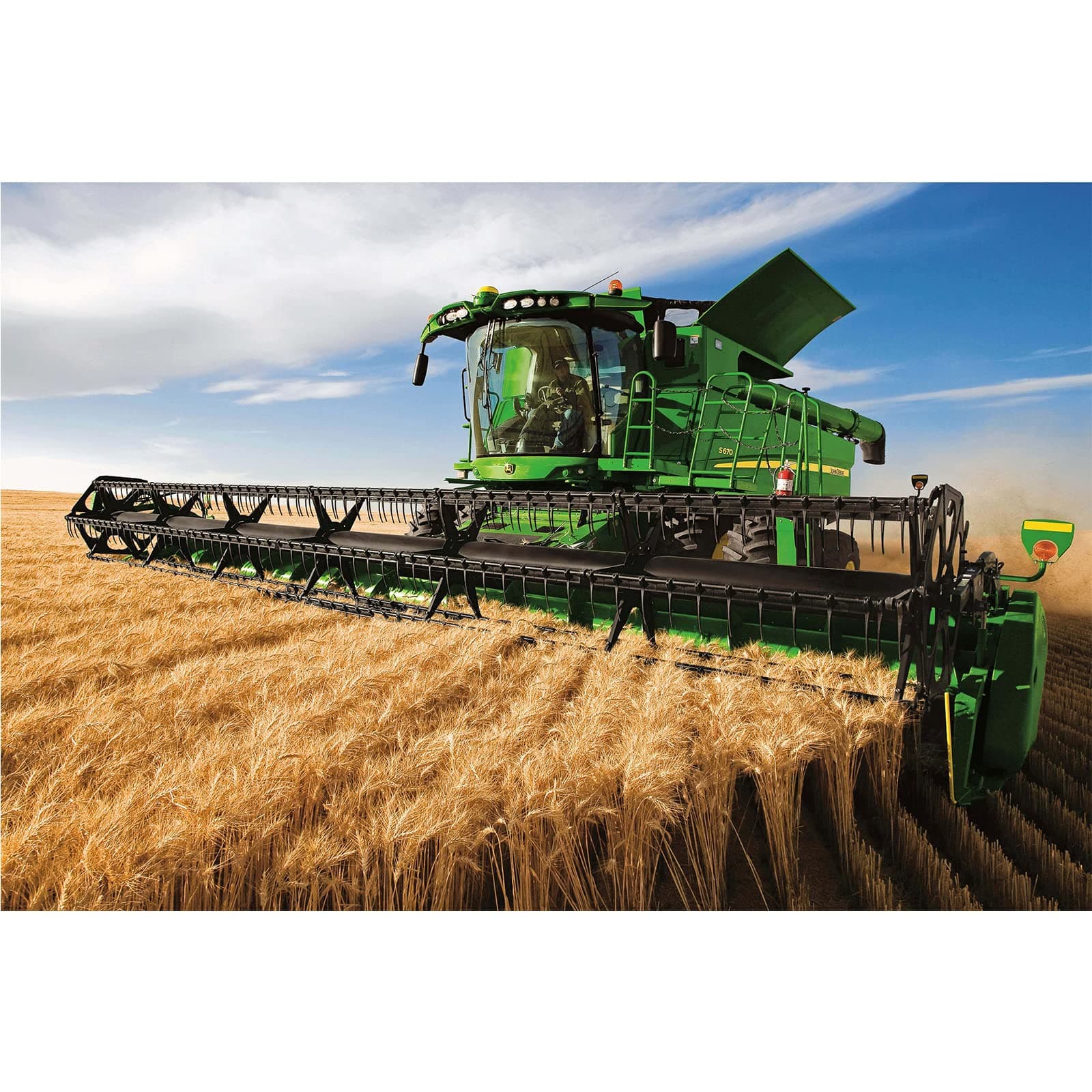 Jigsaw Puzzle 1000 Piece Tractor in The Field Adult Puzzle Wooden Puzzle Toy DIY Kit Gift Home Decor 75x50cm