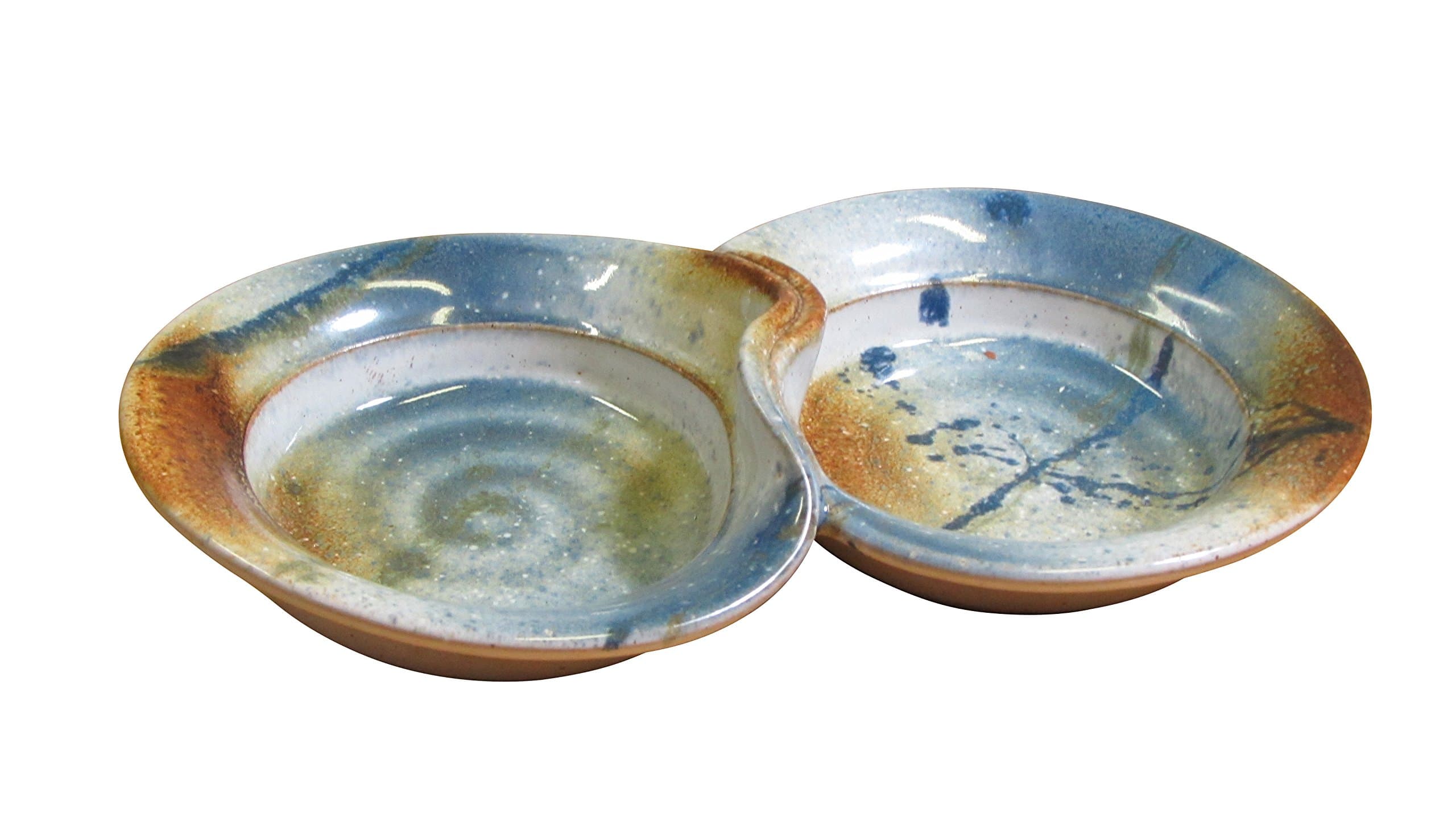 Handmade Small Double Serving Olive/Tapas Dish. Hand-Glazed Hand-Thrown in Ireland from Blended Irish Clay Measures 9” by 5”