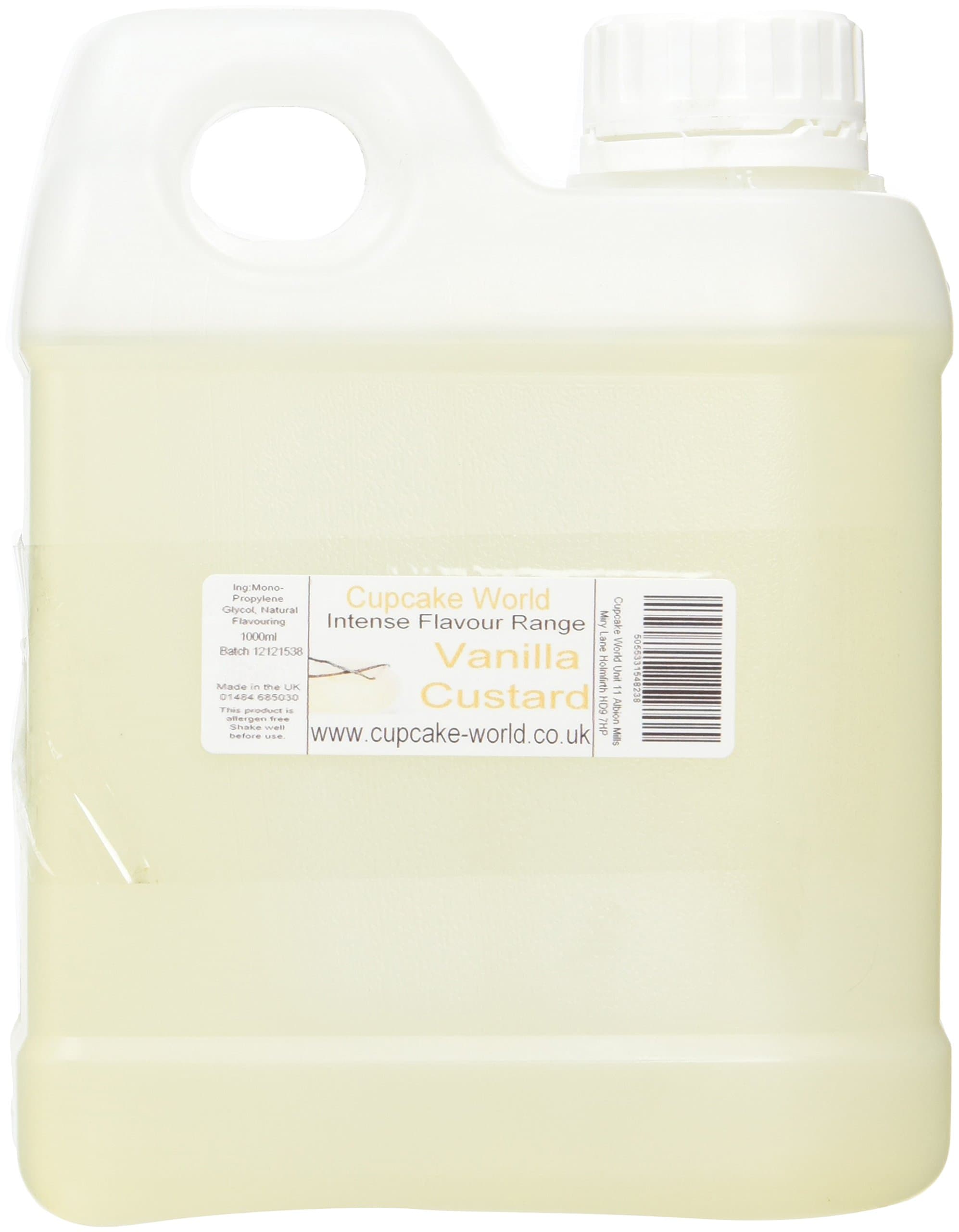 Cupcake World Vanilla Custard Intense Food Flavouring 1000 ml