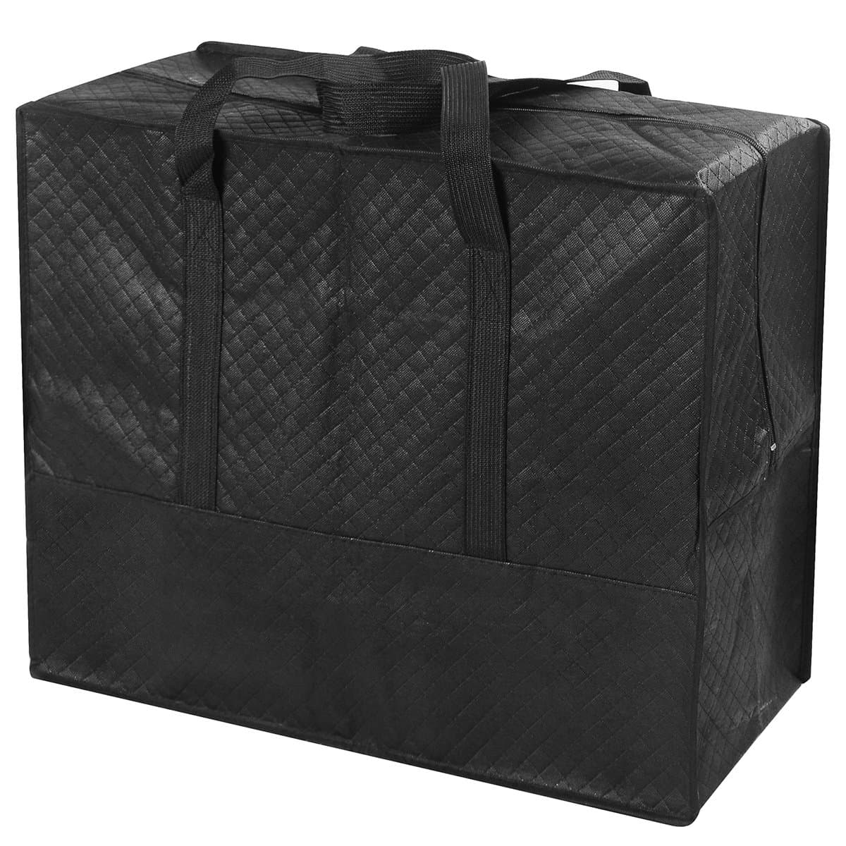 ZuvoHandy Storage Bag Large 60L Waterproof Heavy Duty 600D Oxford Fabric Jumbo Storage Bag with Web Handle,Bedding Underbed Storage Bag for Blankets, Duvet,Laundry, Moving 60x50x27 CM (1) (1)