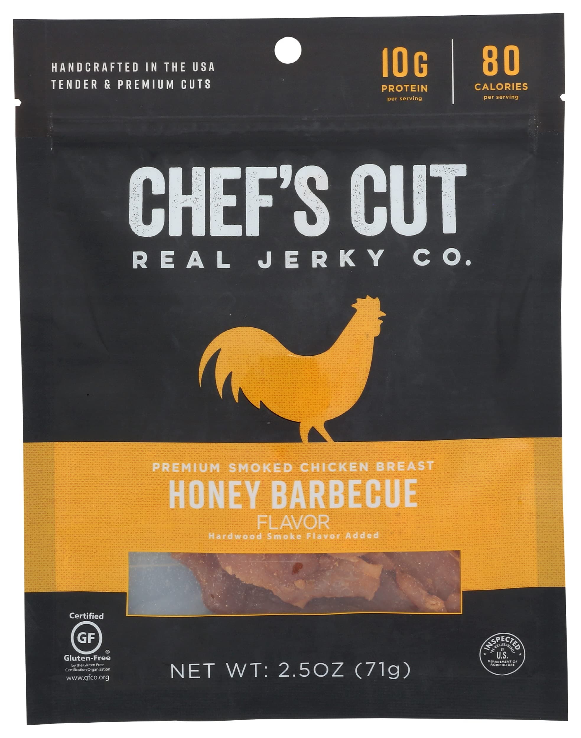 Chef's Cut Tender Real Chicken Jerky | Honey Barbecue | 2.5 oz