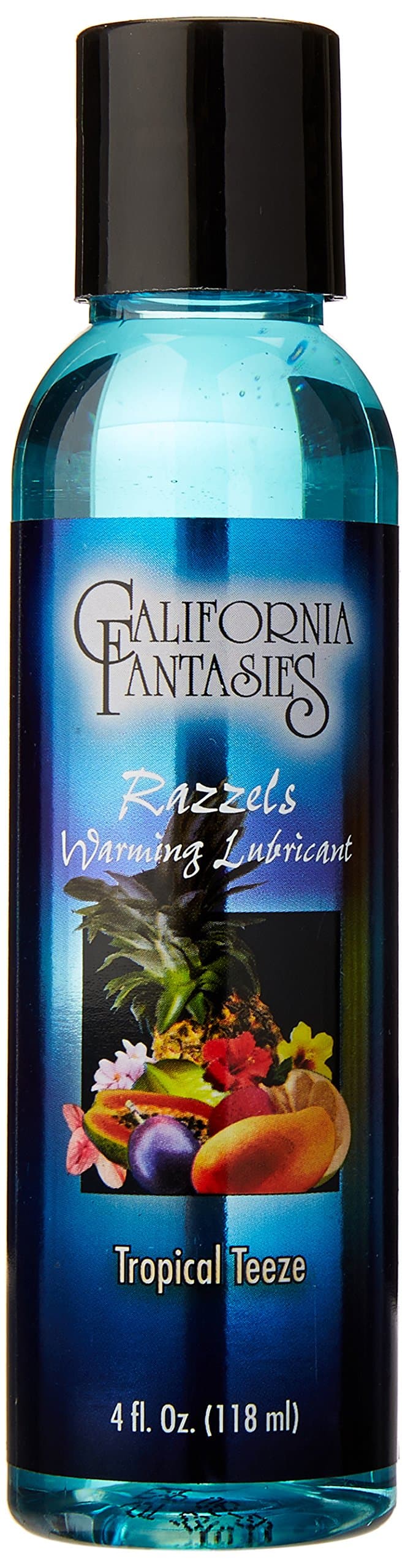 California Fantasies Razzels Tropical Lubricant, Teeze Flavored, 4.0 oz