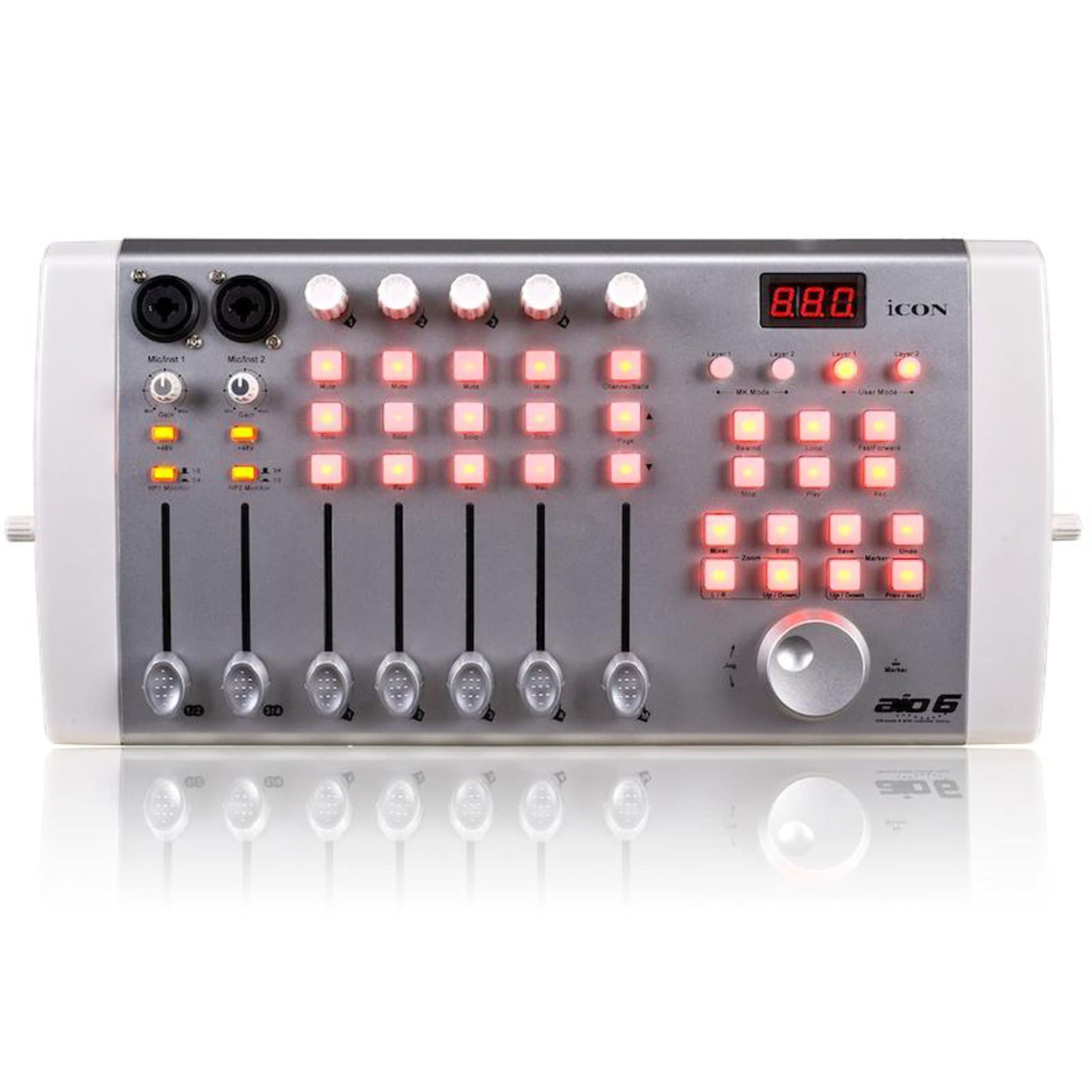 Icon - AIO6 USB Audio Interface and Midi Controller