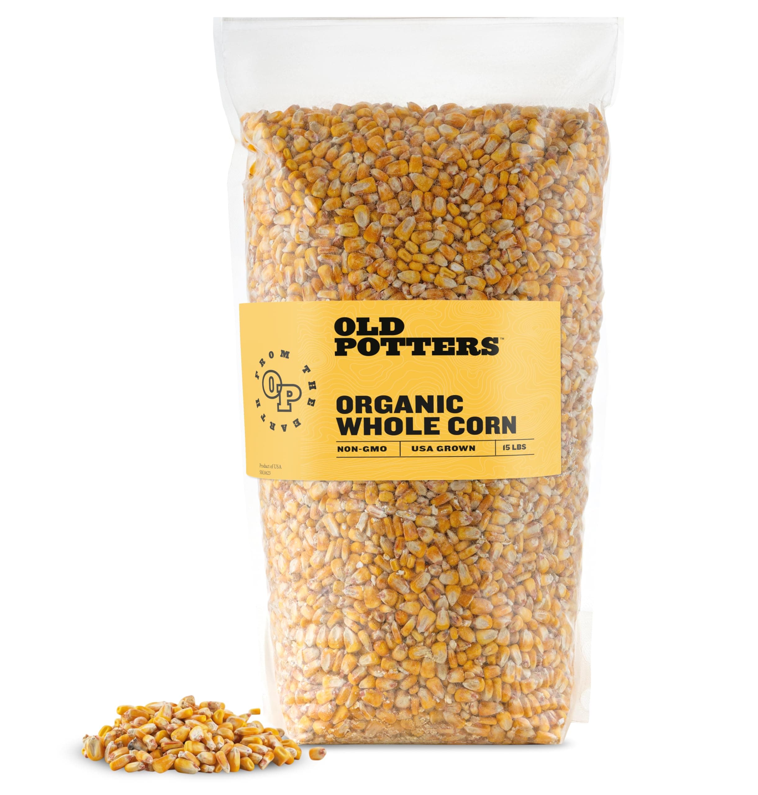 Wildlife Whole Corn, Corn for Feeding Wildlife, Deer, and Chickens 15 lbs.