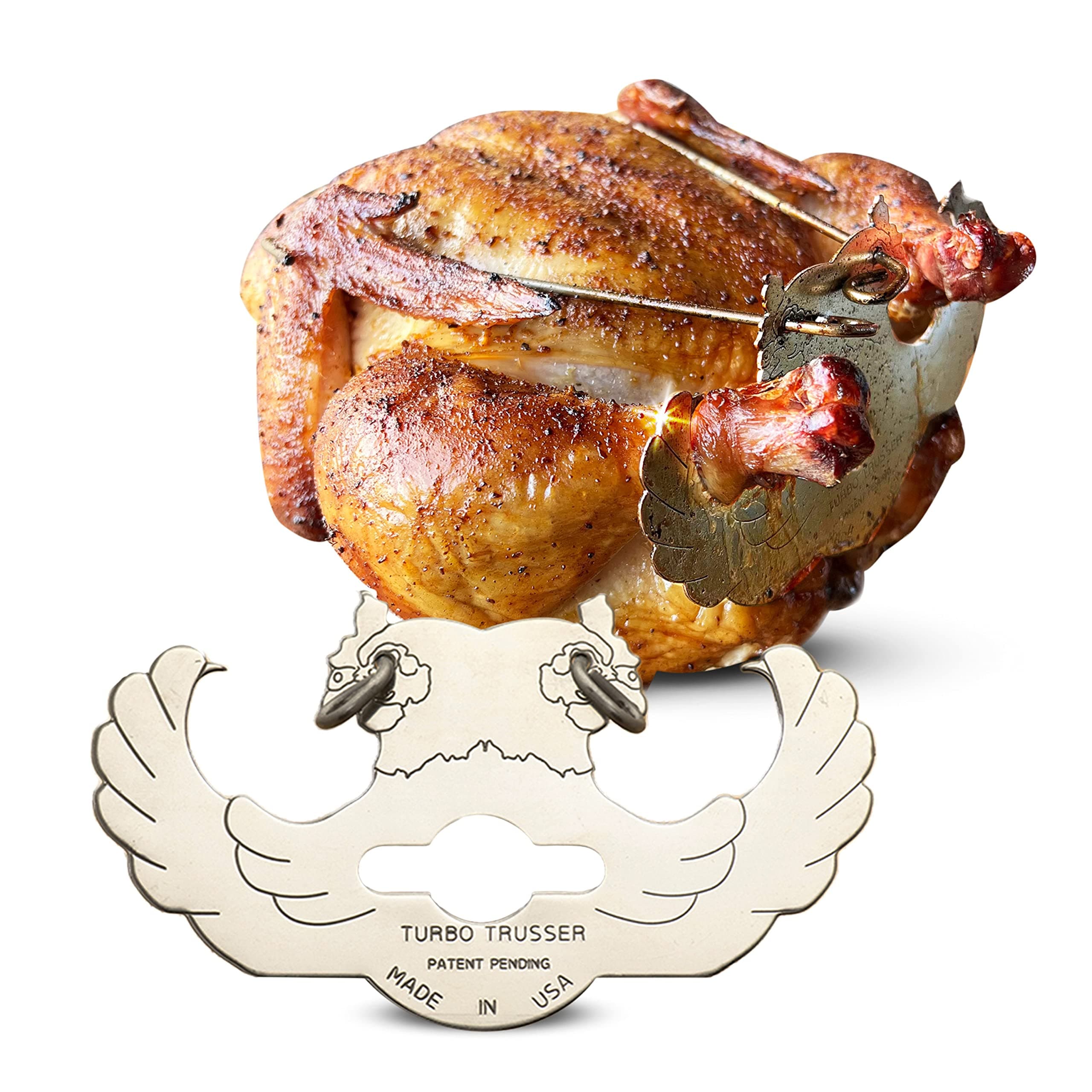 for Chicken I As Seen on Shark Tank I Cooks Evenly & Makes Meat Juicier I Easy-to-Use & Dishwasher Safe I for Ovens, Smokers, Roasters, Grills, Rotisseries, Air Fryers & Deep Fryers