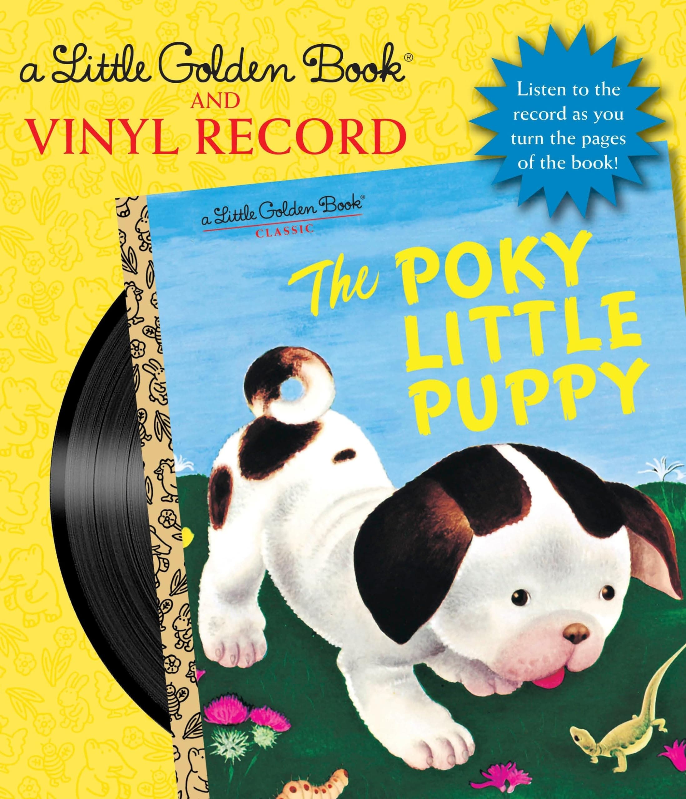 The Poky Little Puppy Book and Vinyl Record (Little Golden Book) Hardcover – September 11, 2018