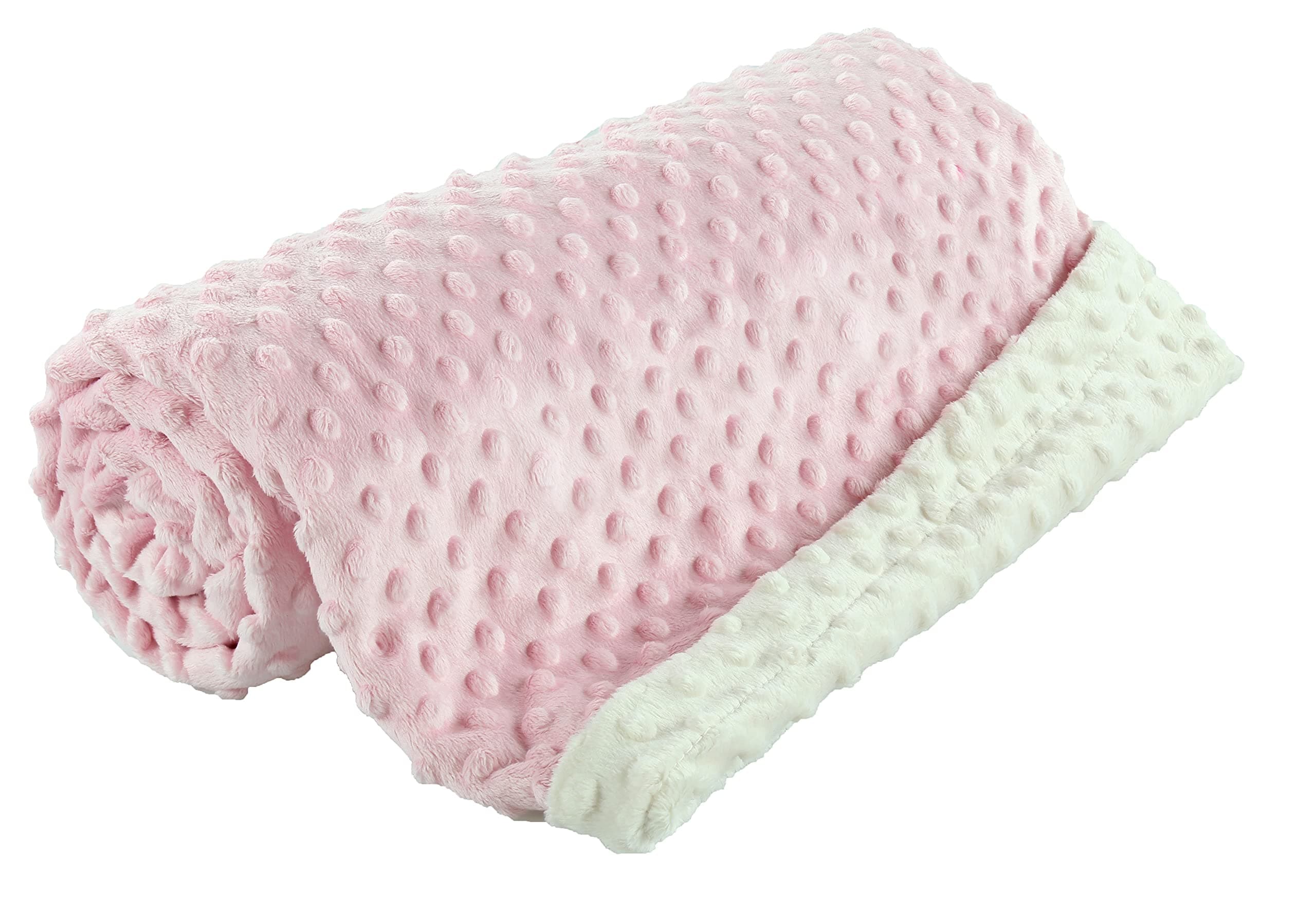 berry bebeMinky Baby Blanket for Girl Super Soft and Plush
