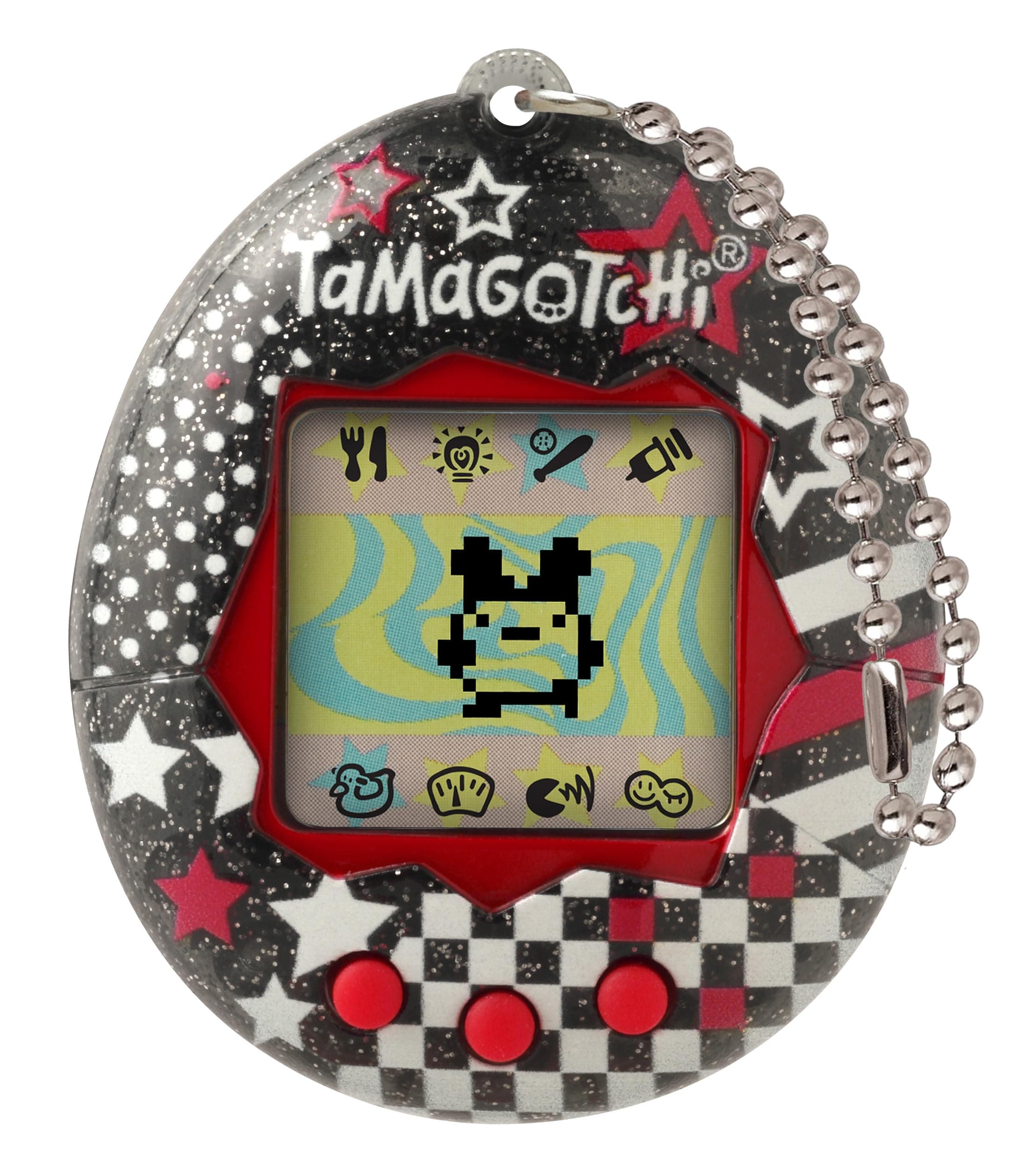 Bandai Tamagotchi Original Rock Glitter Digital Pet | Nurture And Raise The Original Tamagotchi Electronic Pet | Retro 90s Gift