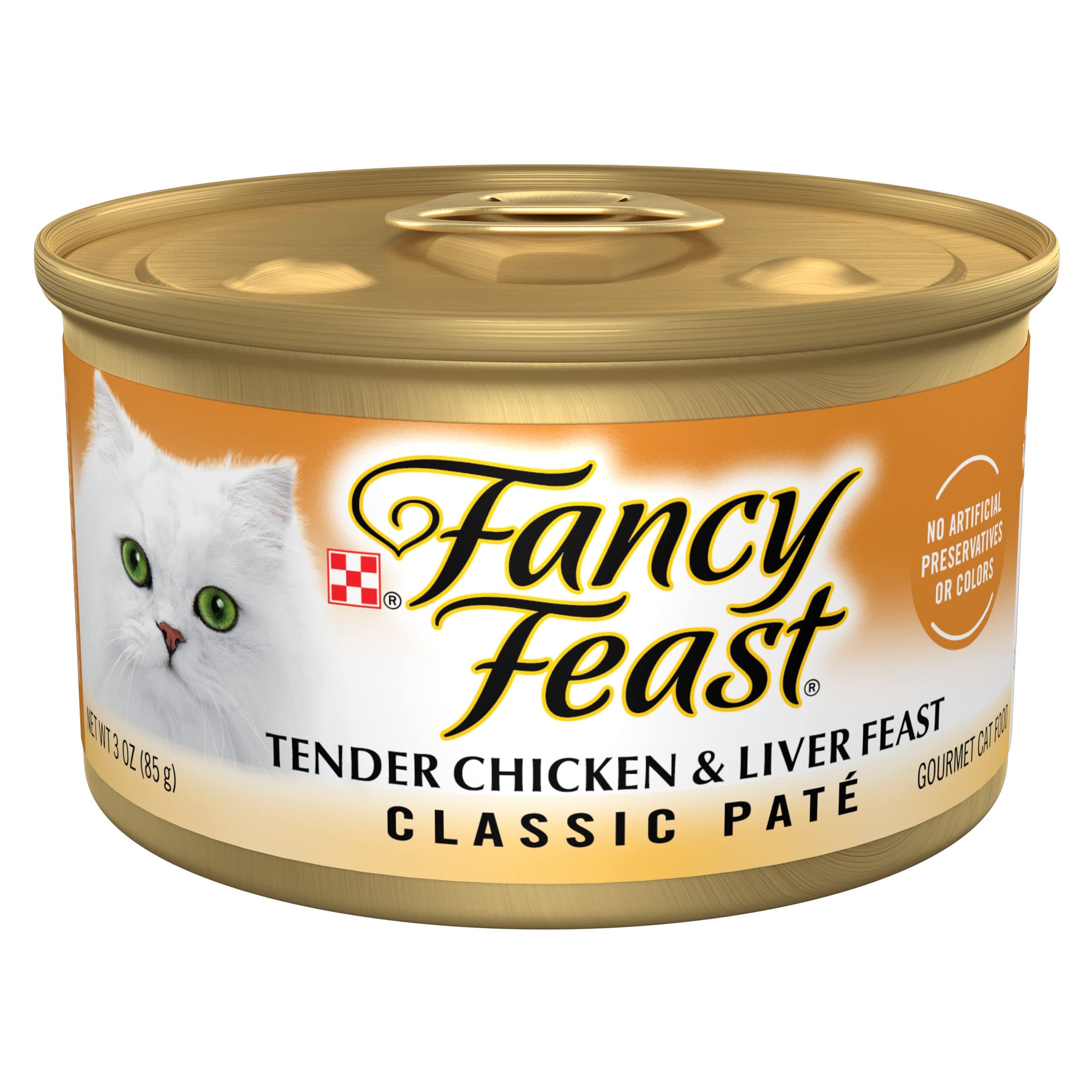 Purina Fancy Feast Classic Tender Liver & Chicken Feast Cat Food - (24) 3 oz. Pull-top Can