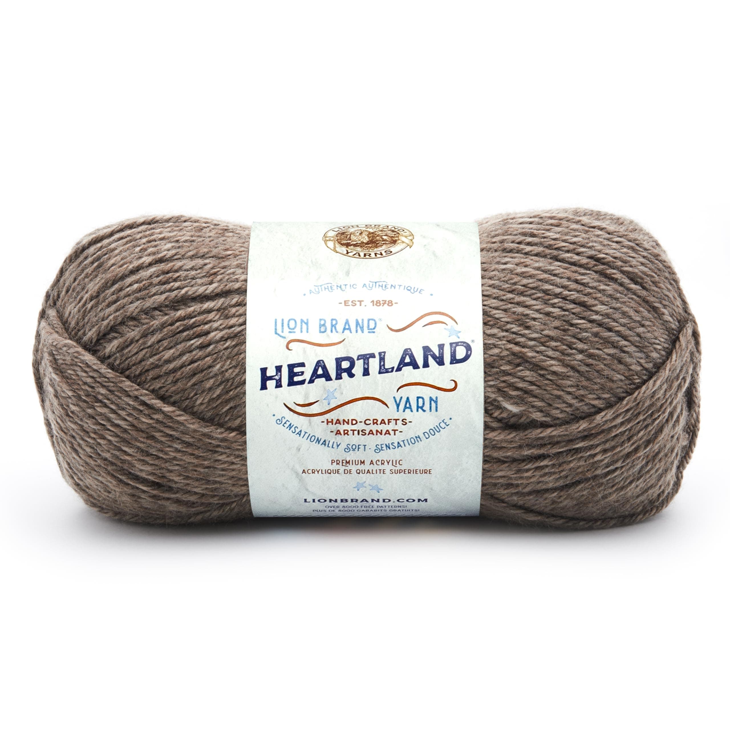 Heartland, Worsted-Weight Yarn for Knitting, Crochet, and Crafts, Mammoth Cave, 1 Pack