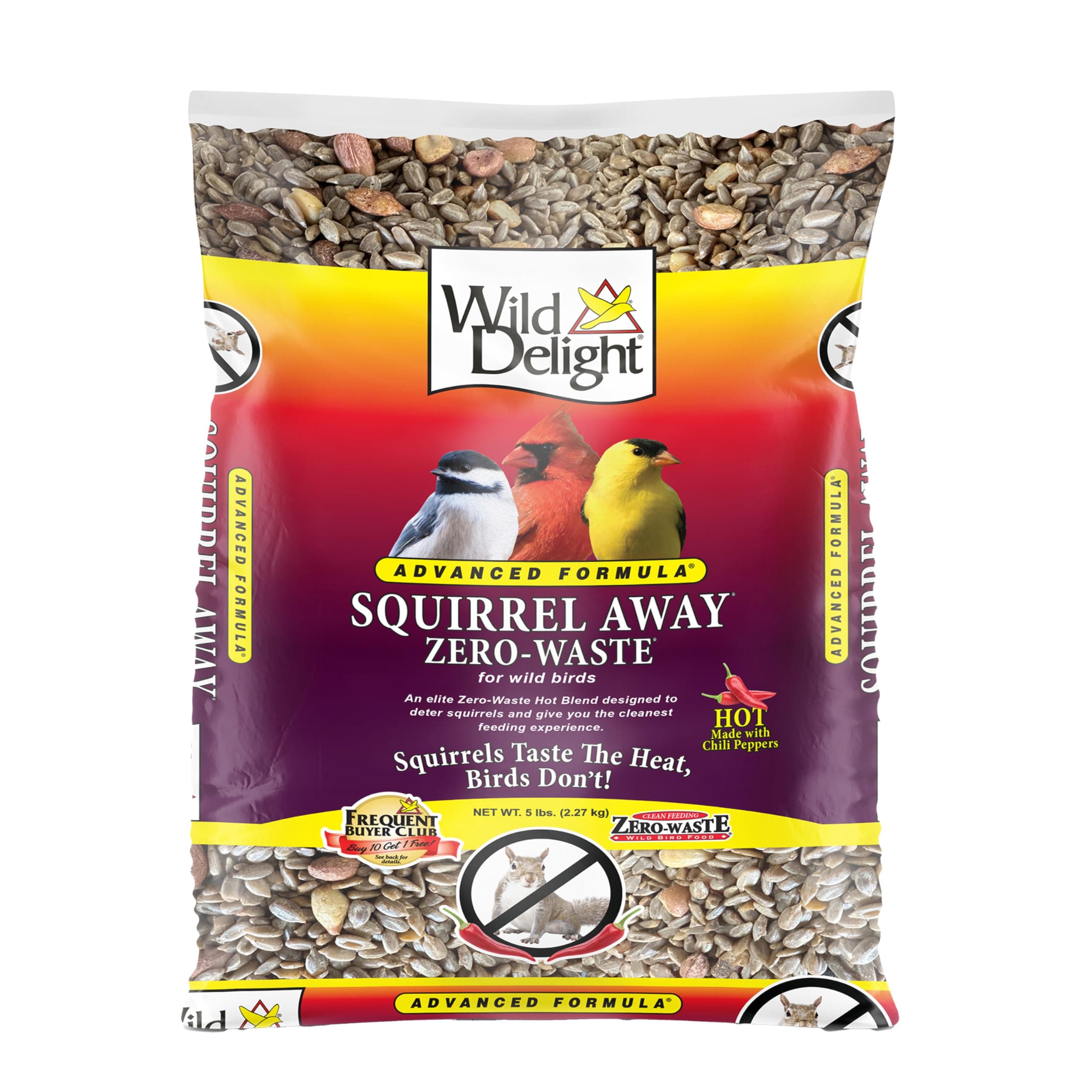 Wild Delight Advanced Formula Squirrel Away Zero Waste Wild Bird Food 5lbs