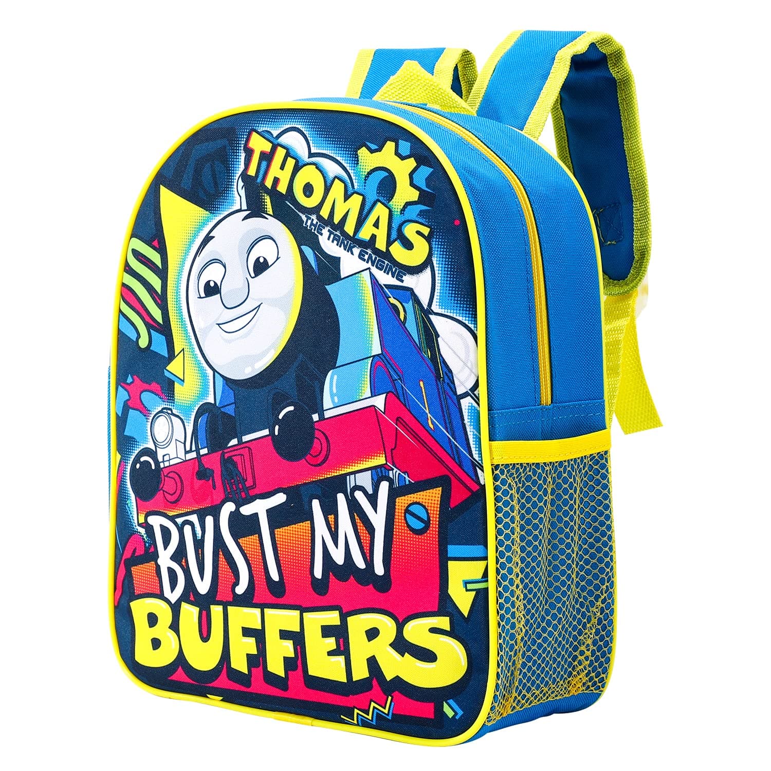 Thomas the Tank Engine Kids Childrens Backpack School Rucksack Travel Bag Boys Girls with side mesh pocket Multicolour