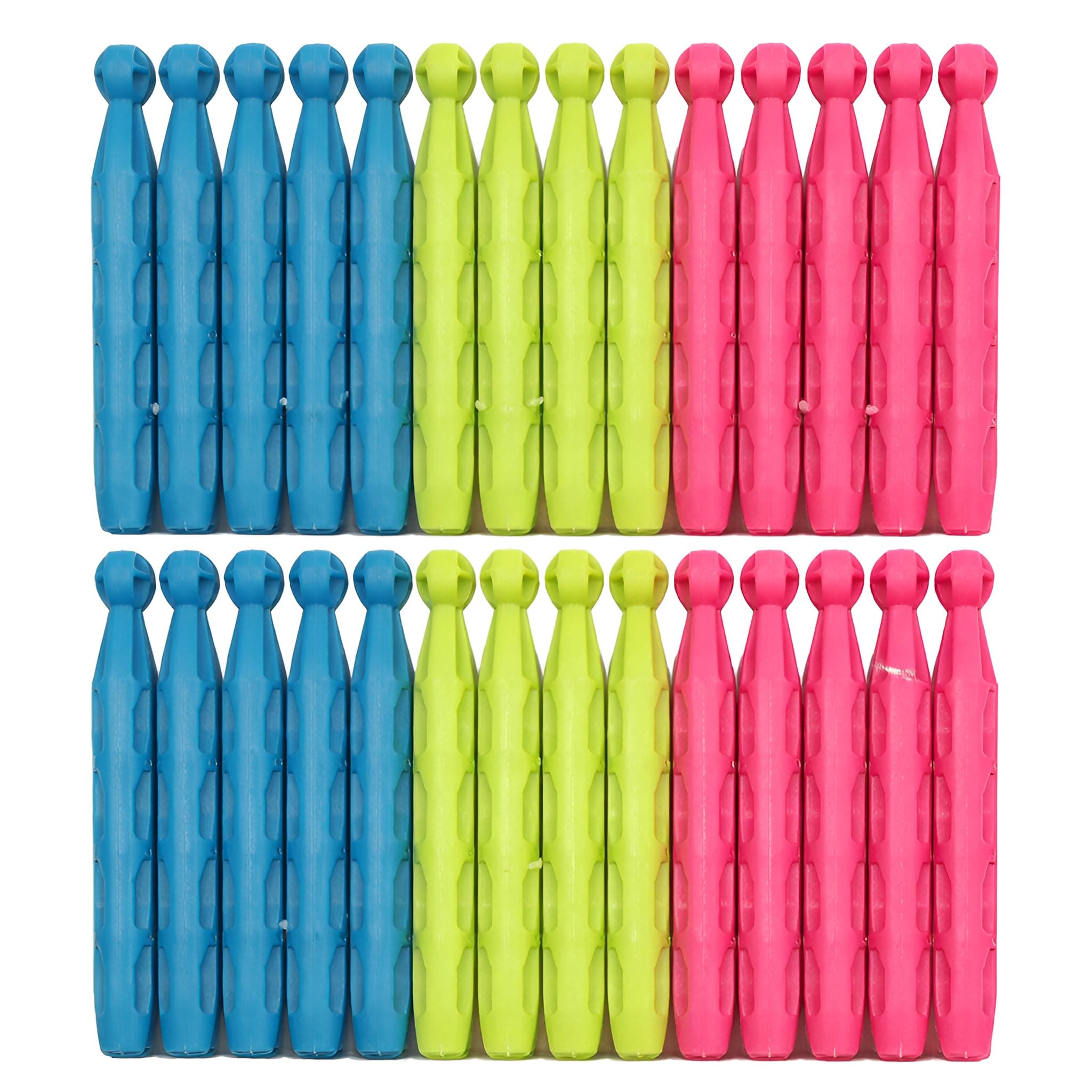 SOL 72pk Dolly Clothes Pegs for Washing Line, Heavy Duty Plastic Clips, Extra Strong Grip, Weather-Resistant, Ideal for Drying Laundry Outdoors or Indoors, Keeps Garments Secure in All Conditions