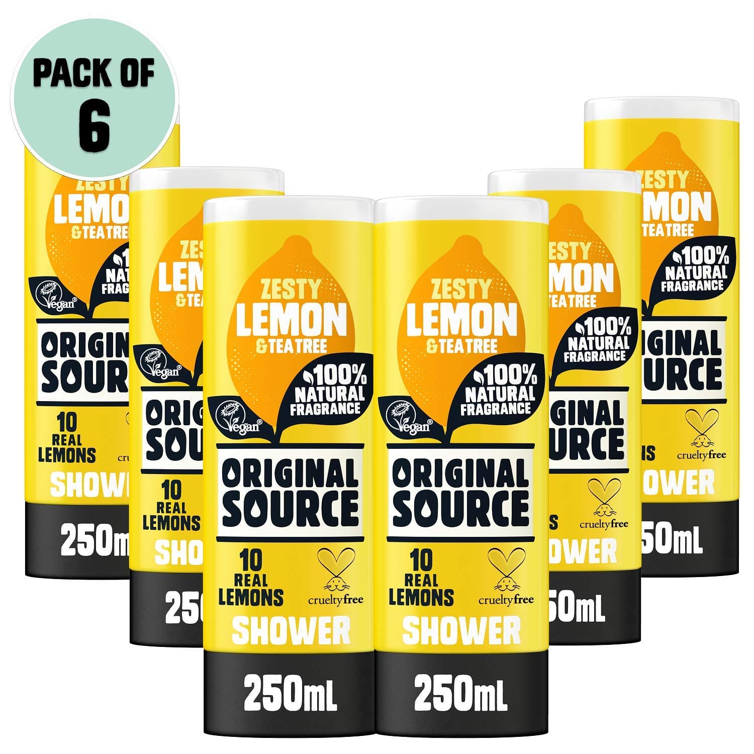 Original Source Lemon & Tea Tree, 6x250ml