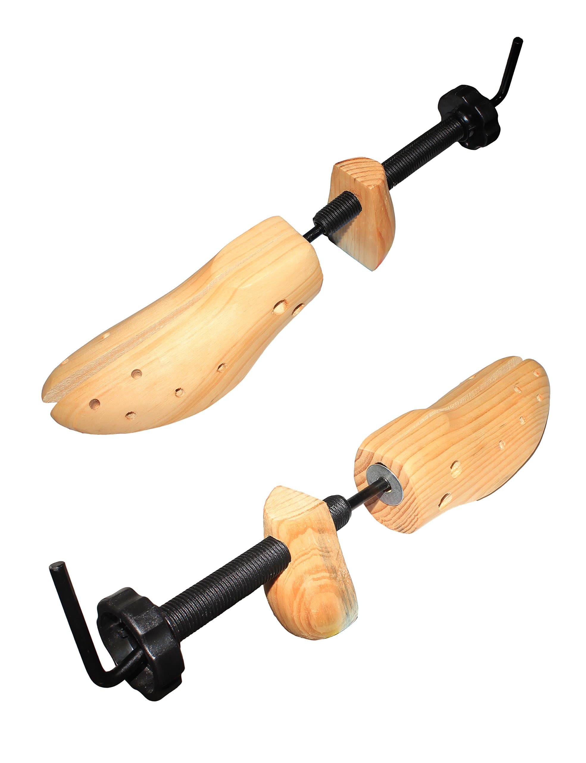 Stonepack Premium 2-way Cedar Shoe Tree Shoe Shaper,Pair of Wooden Shoe Stretcher for Women or Men - Large