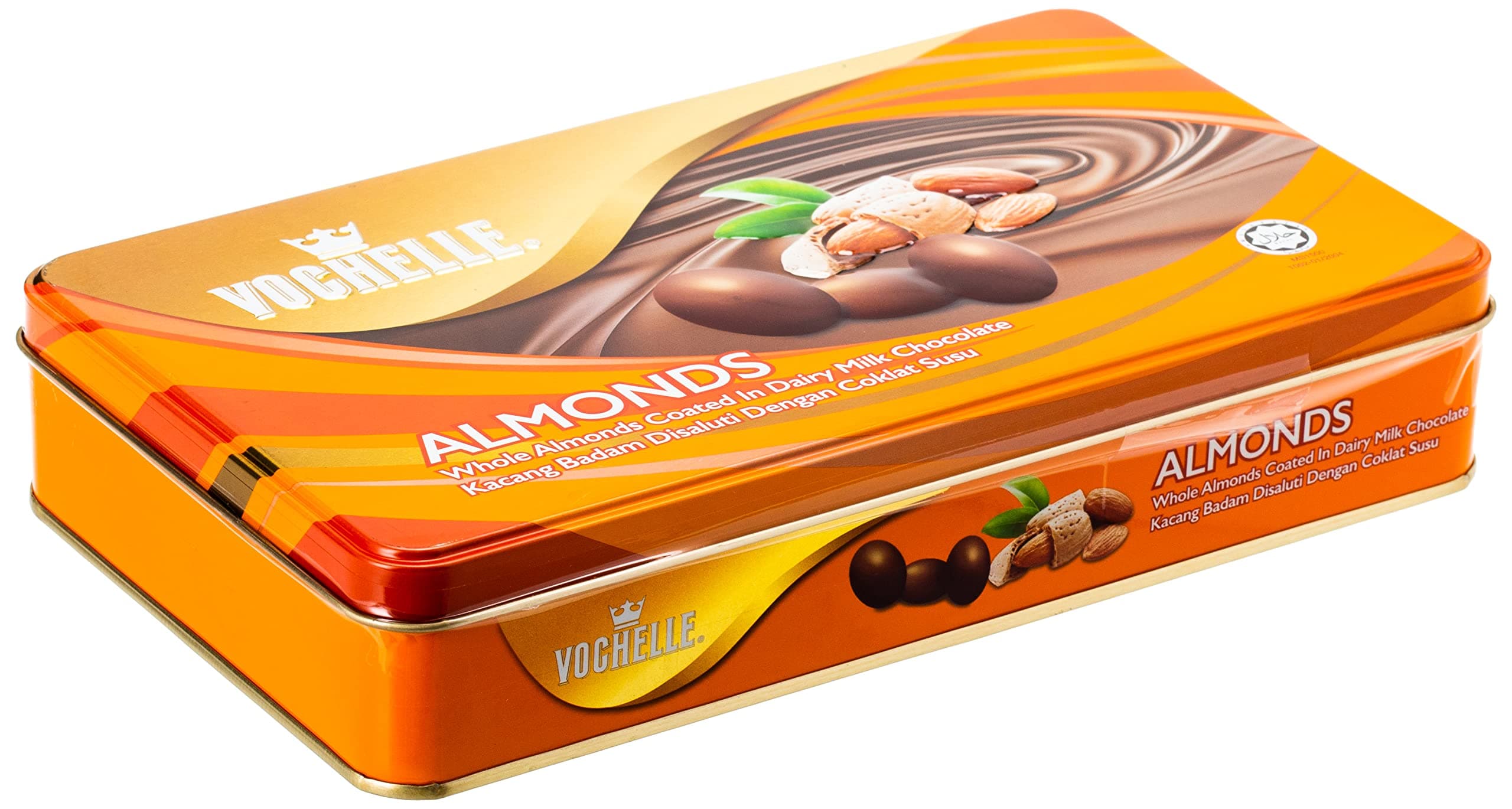 Vochelle Gift Covered Almonds Chocolate, 205 G