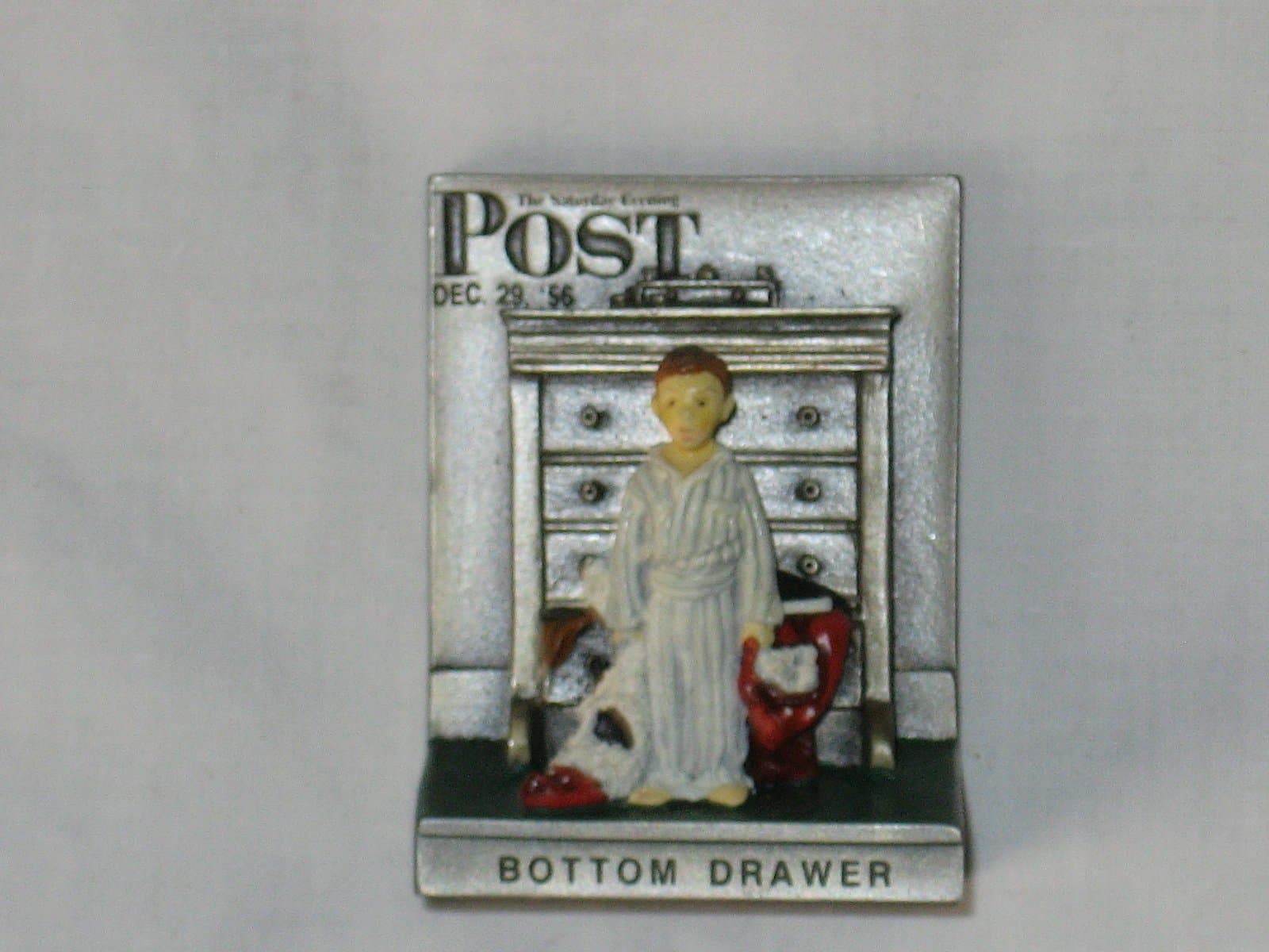 "Bottom Drawer" Santa Suit Norman Rockwell Miniature Figurine Olszewski Limited Edition 1989