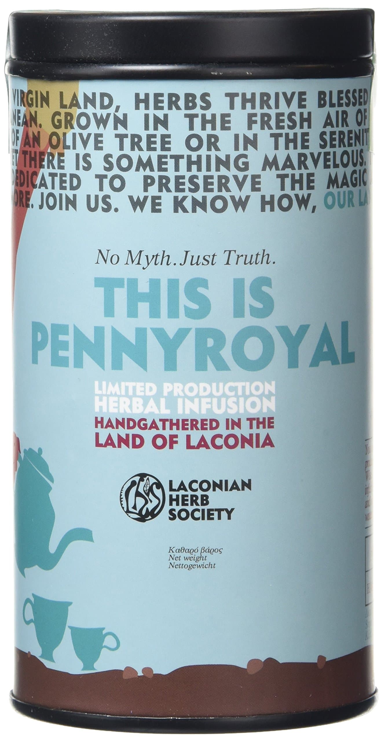 Greek Organic Pennyroyal Herbal infusion 25 g (Pack of 2) - Limited Production Greek Herbs from Laconia