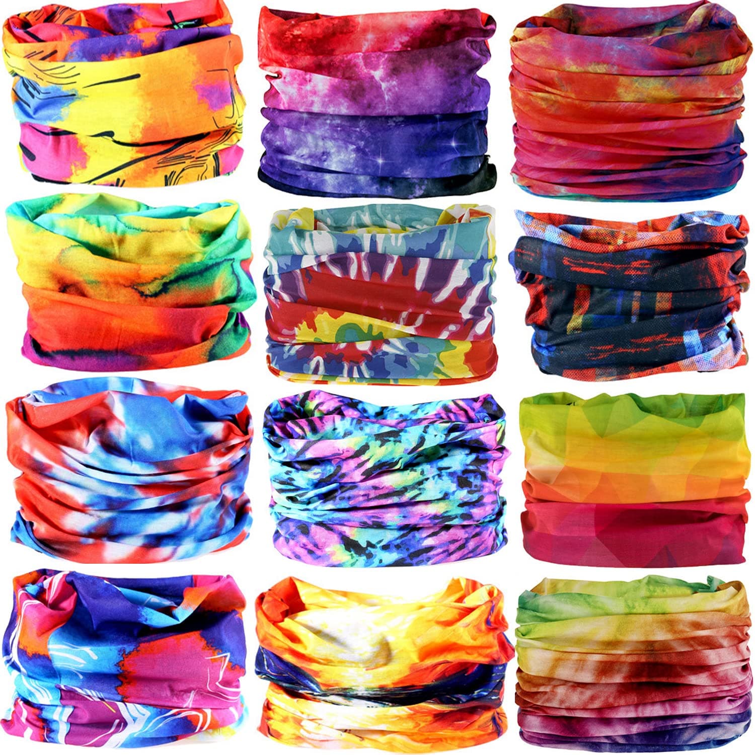 DEMIL Multifunctional Sports Stretchable Seamless Casual Headband Sweatband Magic Camo Scarf Balaclava Headwear Head Wrap