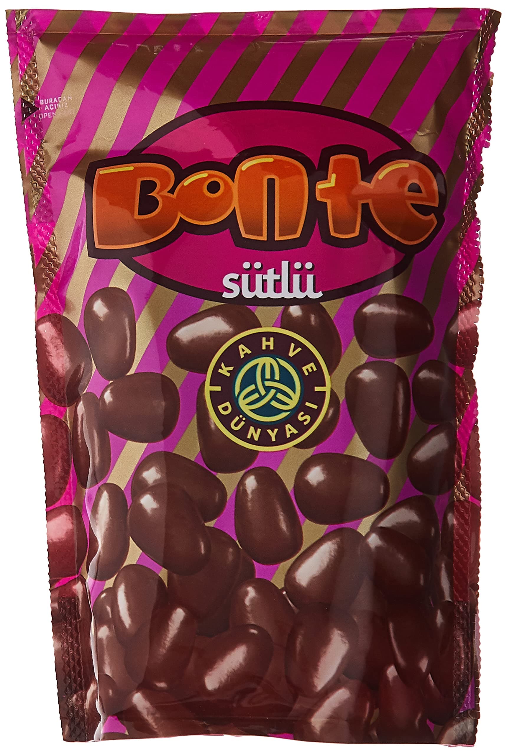 Detay Kahve Dunyasi Bonte Milk Chocolate Coated Biscuit Dragee 120 g