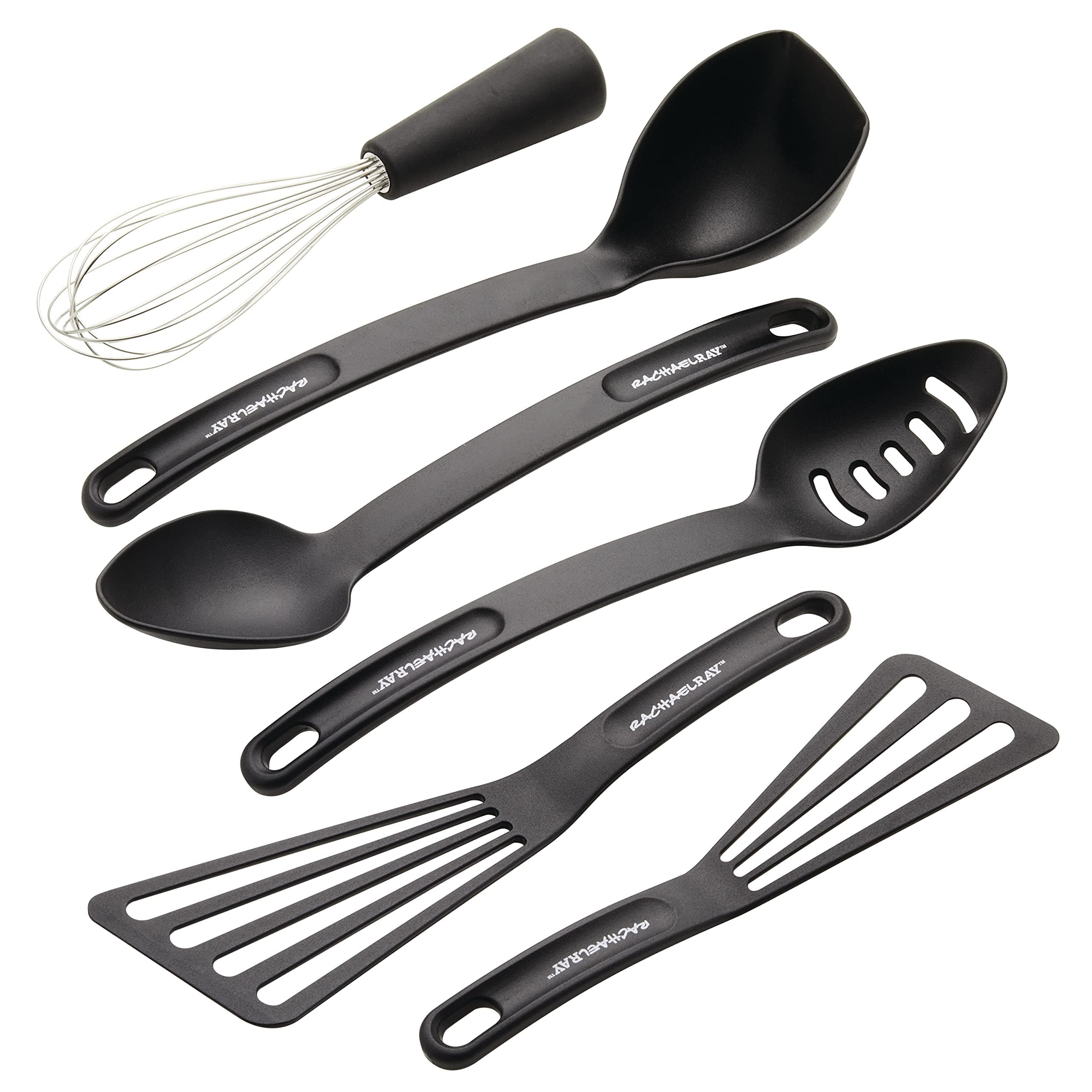 Tools and Gadgets Kitchen/Cooking Utensil Set, 6 Piece, Black