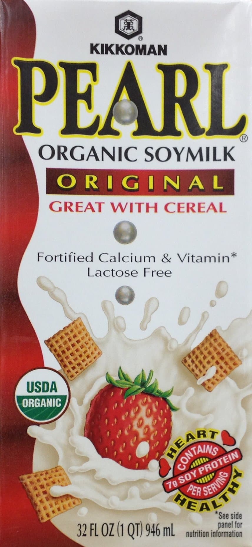 Kikkoman PEARL Organic Soy Milk ORIGINAL 32oz (9 Pack)