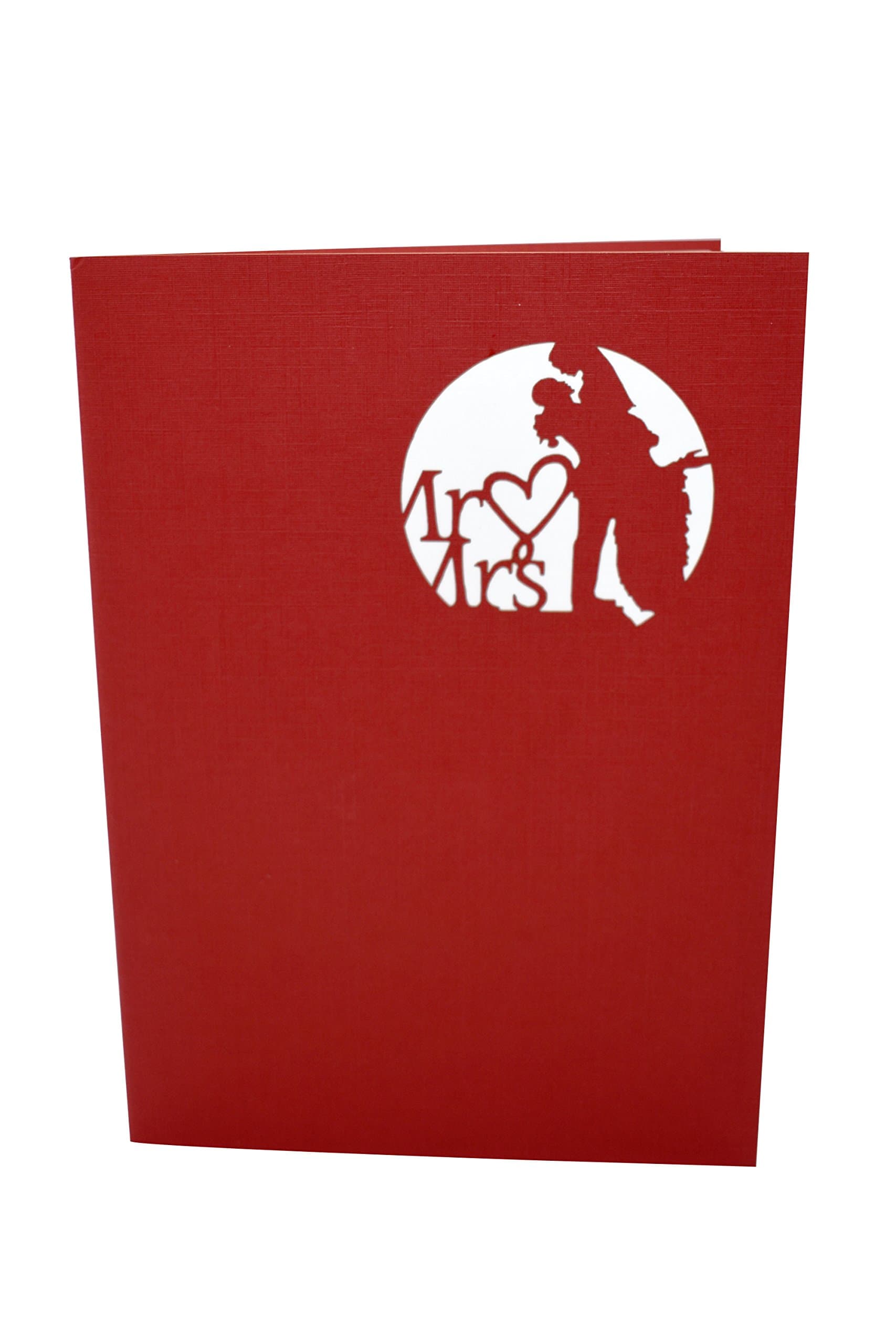 Paperkraft Handmade Romantic Heart Bench 3D Pop Up Greeting Card