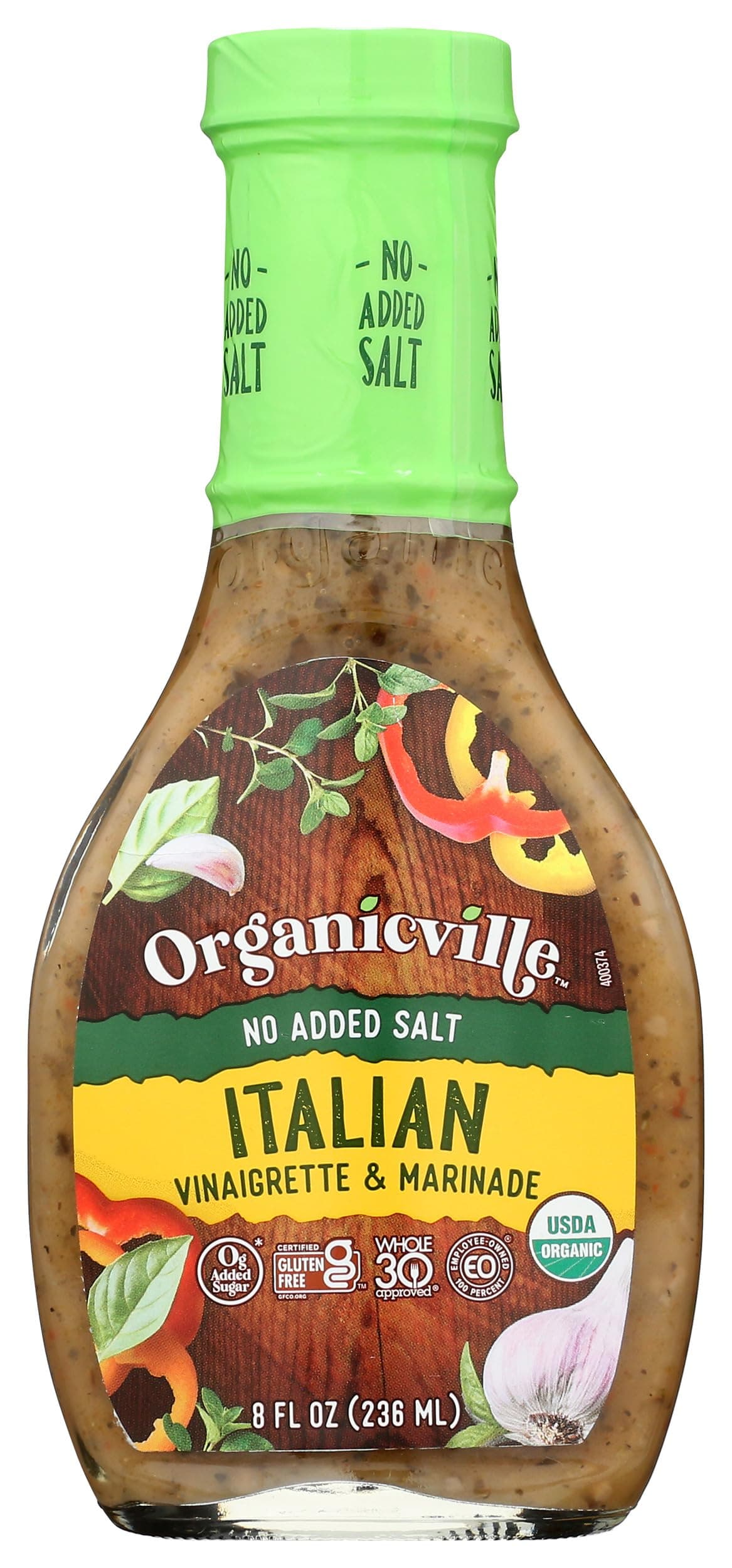 Organic Salt Free Italian Dressing, 8 FZ