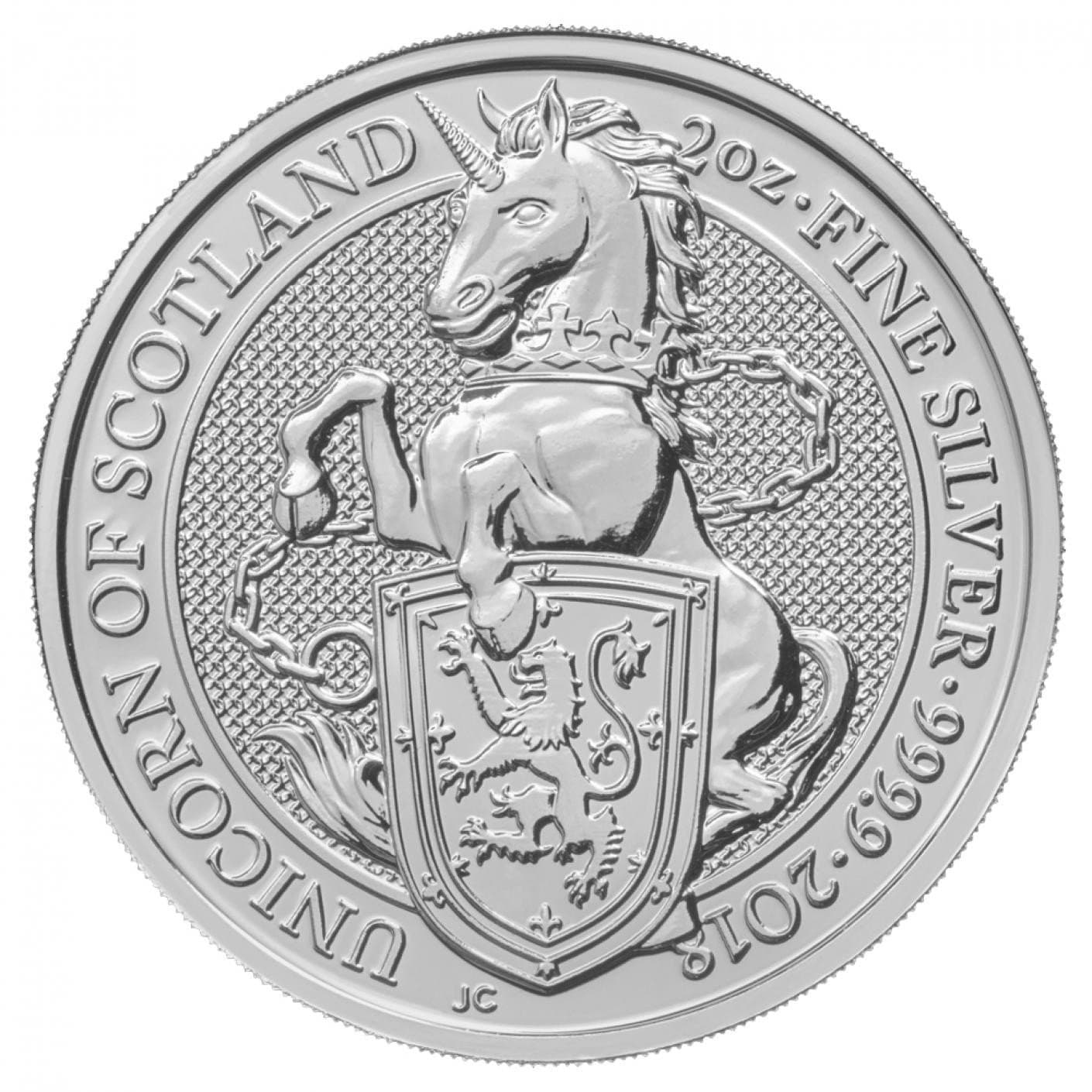 2018 UK 2 Oz Silver Unicorn Queen's Beasts Series 4th release